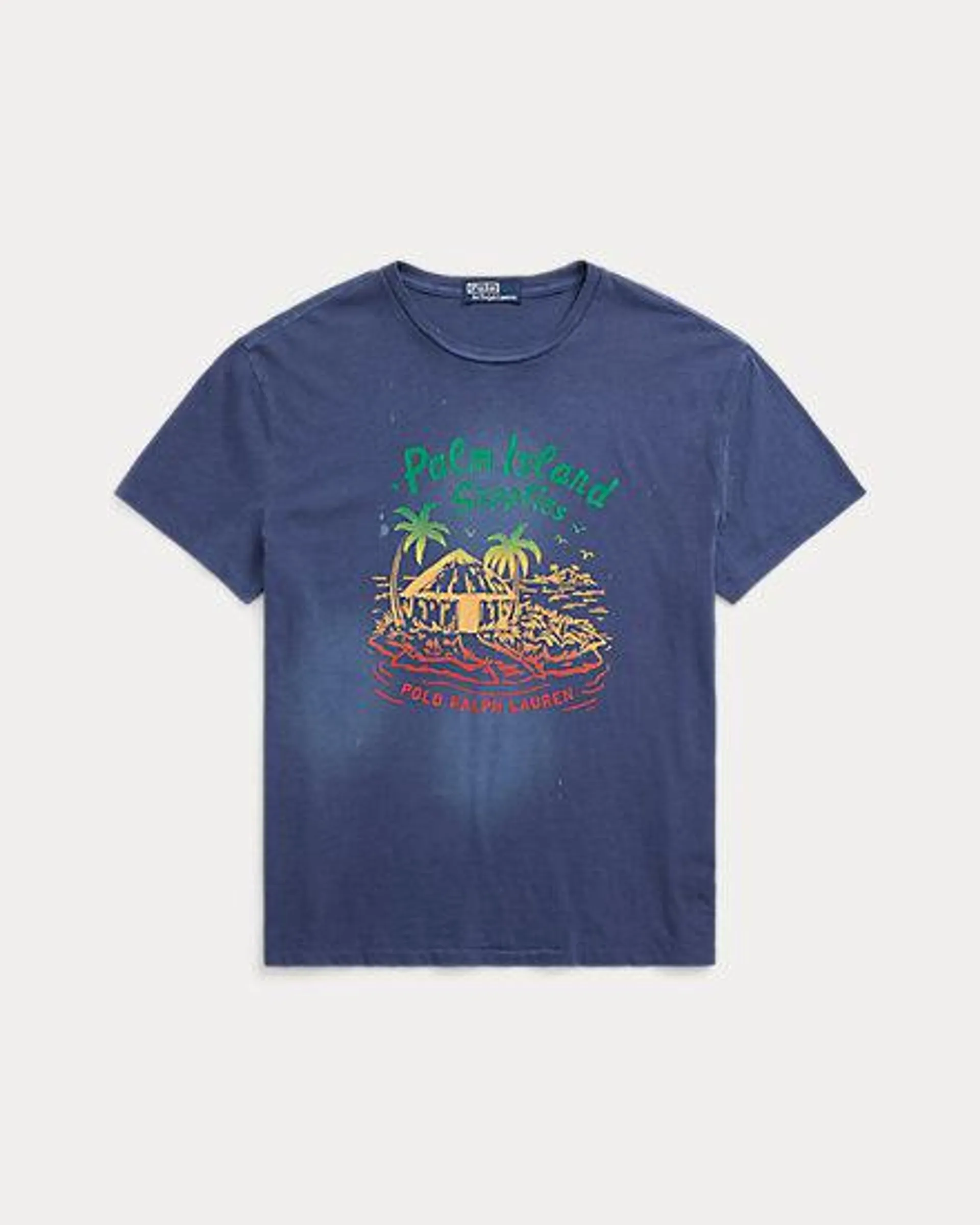 Classic Fit Slub Jersey Graphic T-Shirt