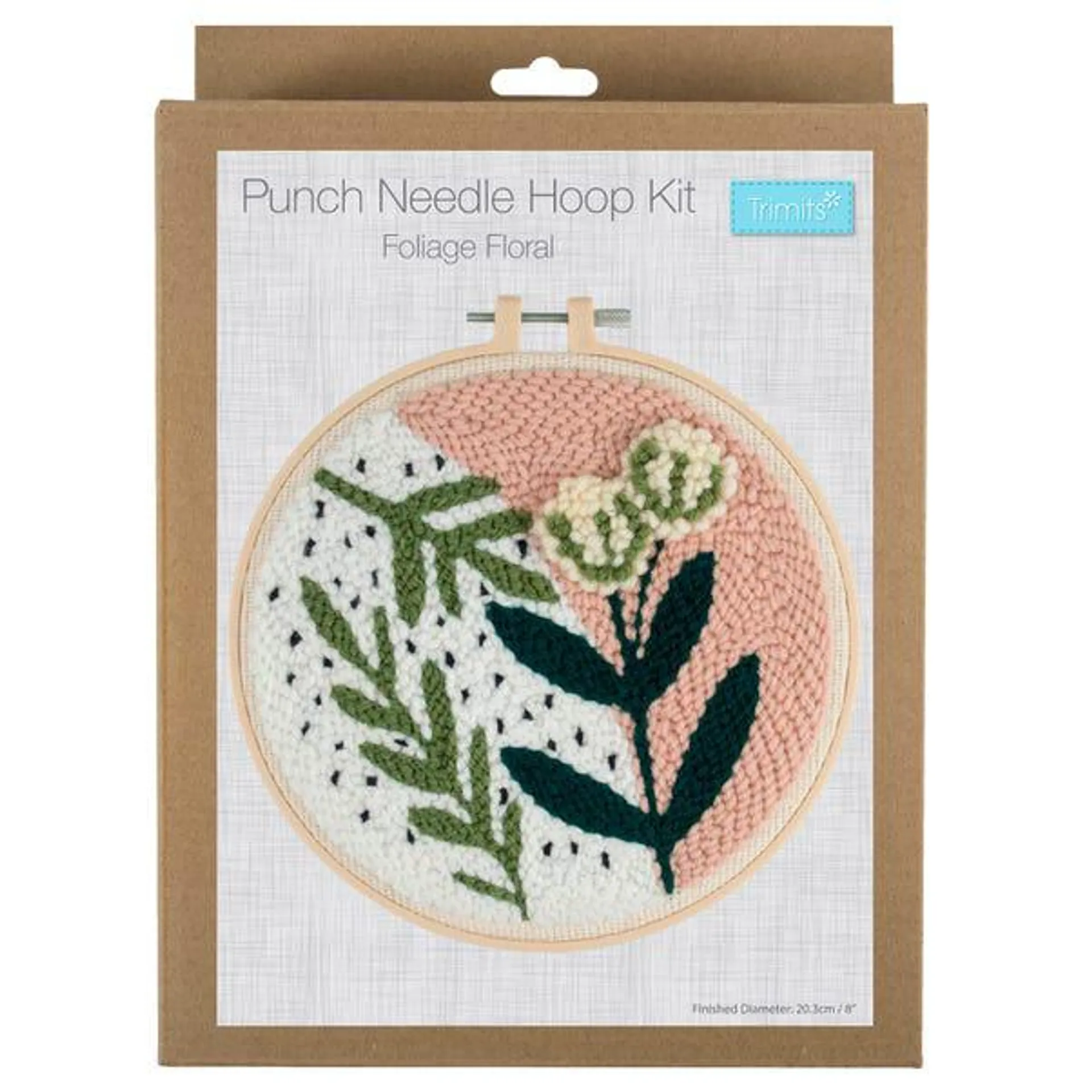 Punch Needle Kit Yarn and Hoop Kit Folge Flrl