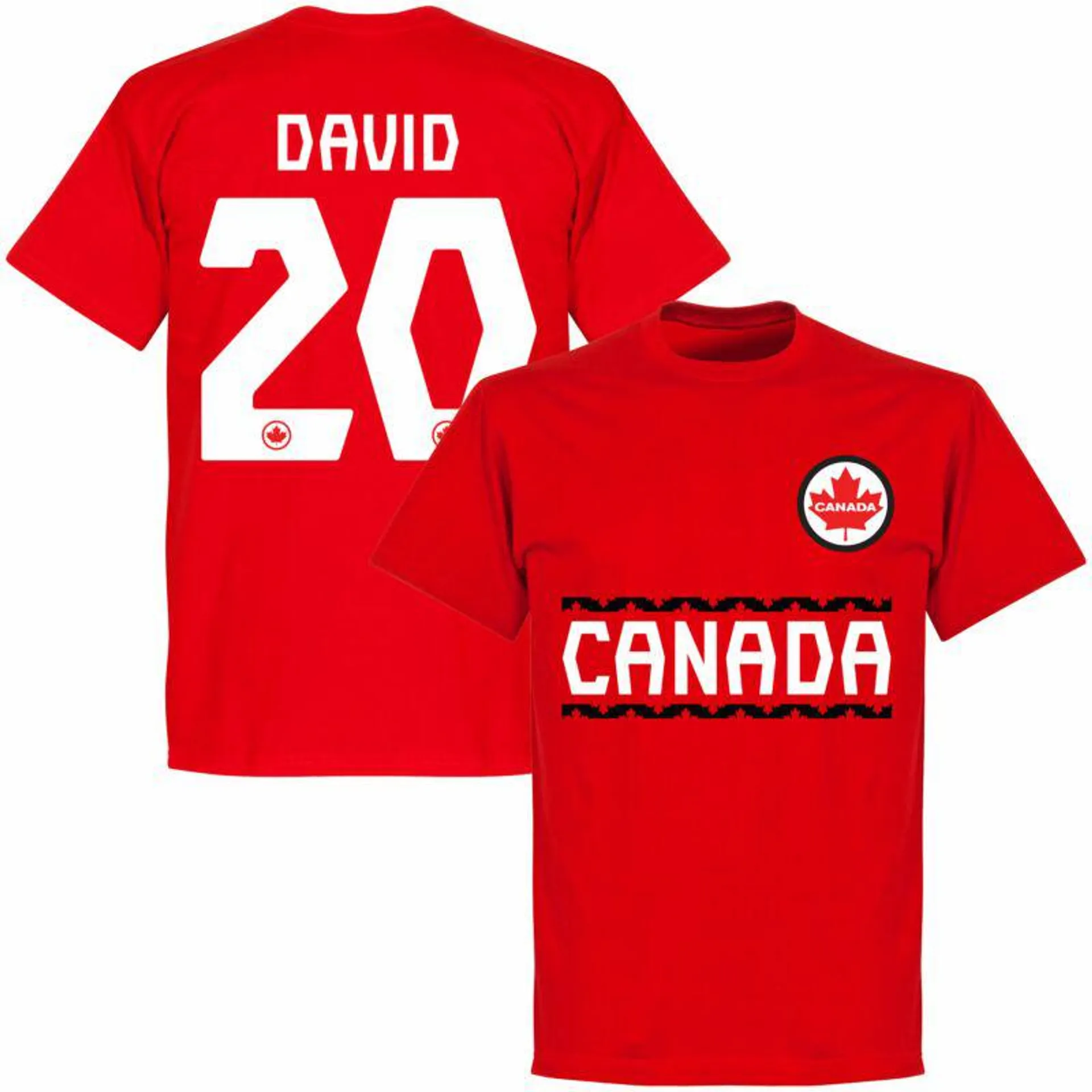 Canada Team David 20 T-shirt - Red