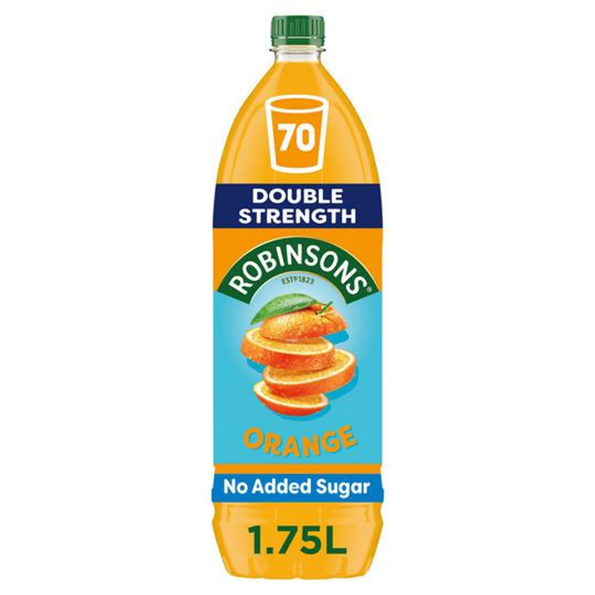 Robinsons Double Strength Orange No Added Sugar Squash 1.75L