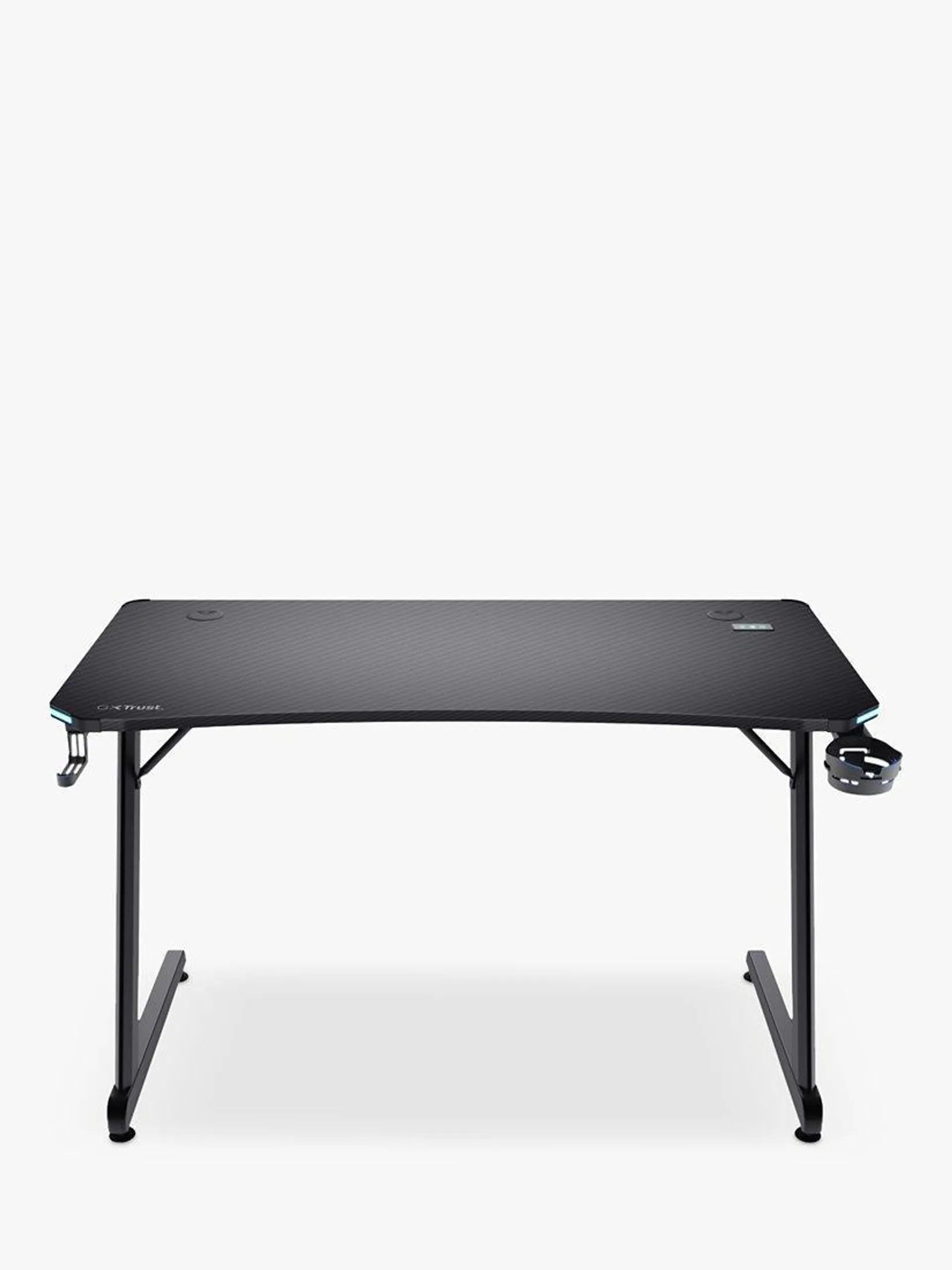 GXT709 Luminus RGB Lighting Gaming Desk, Black