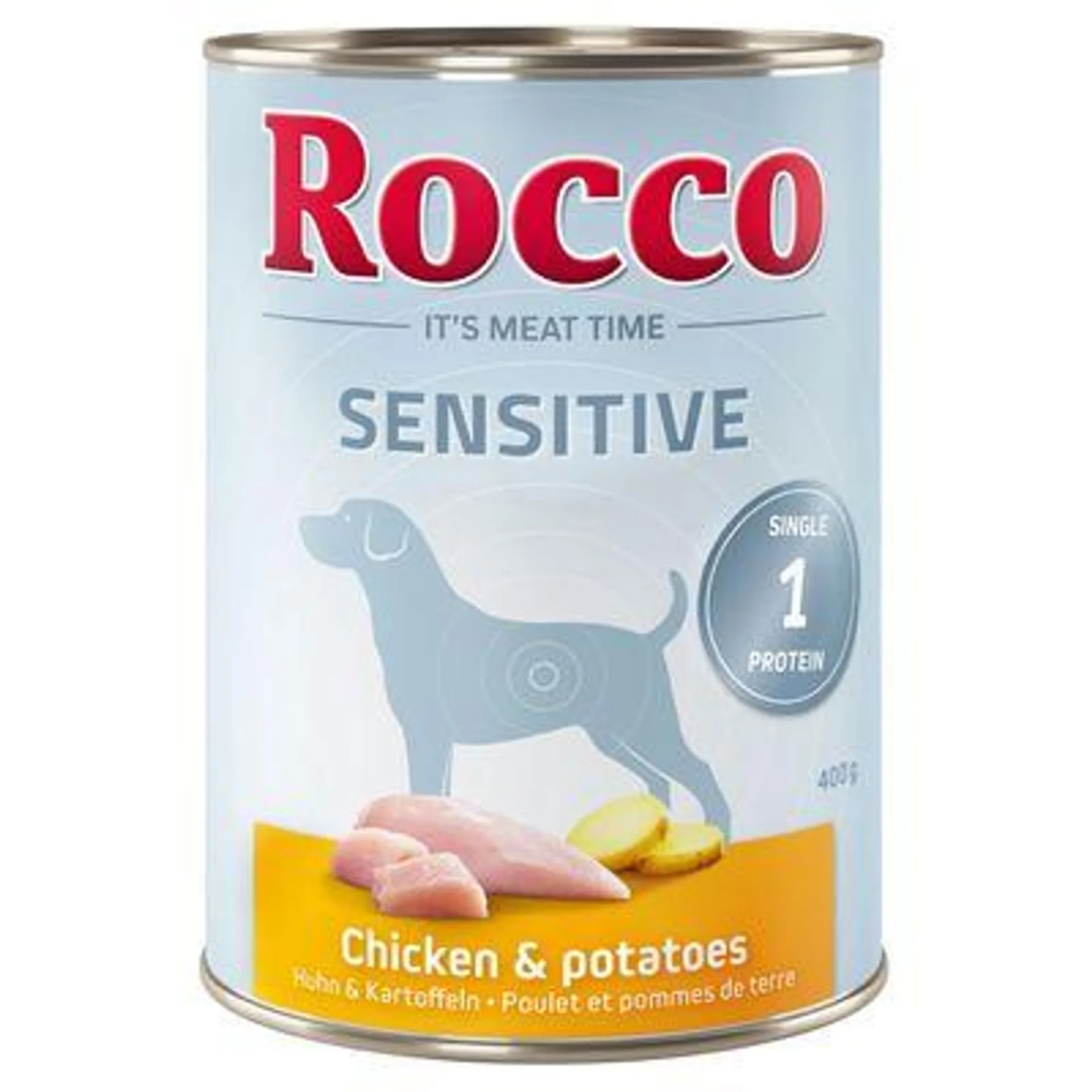 6 x 400g Rocco Sensitive Wet Dog Food – 5 + 1 Free! *