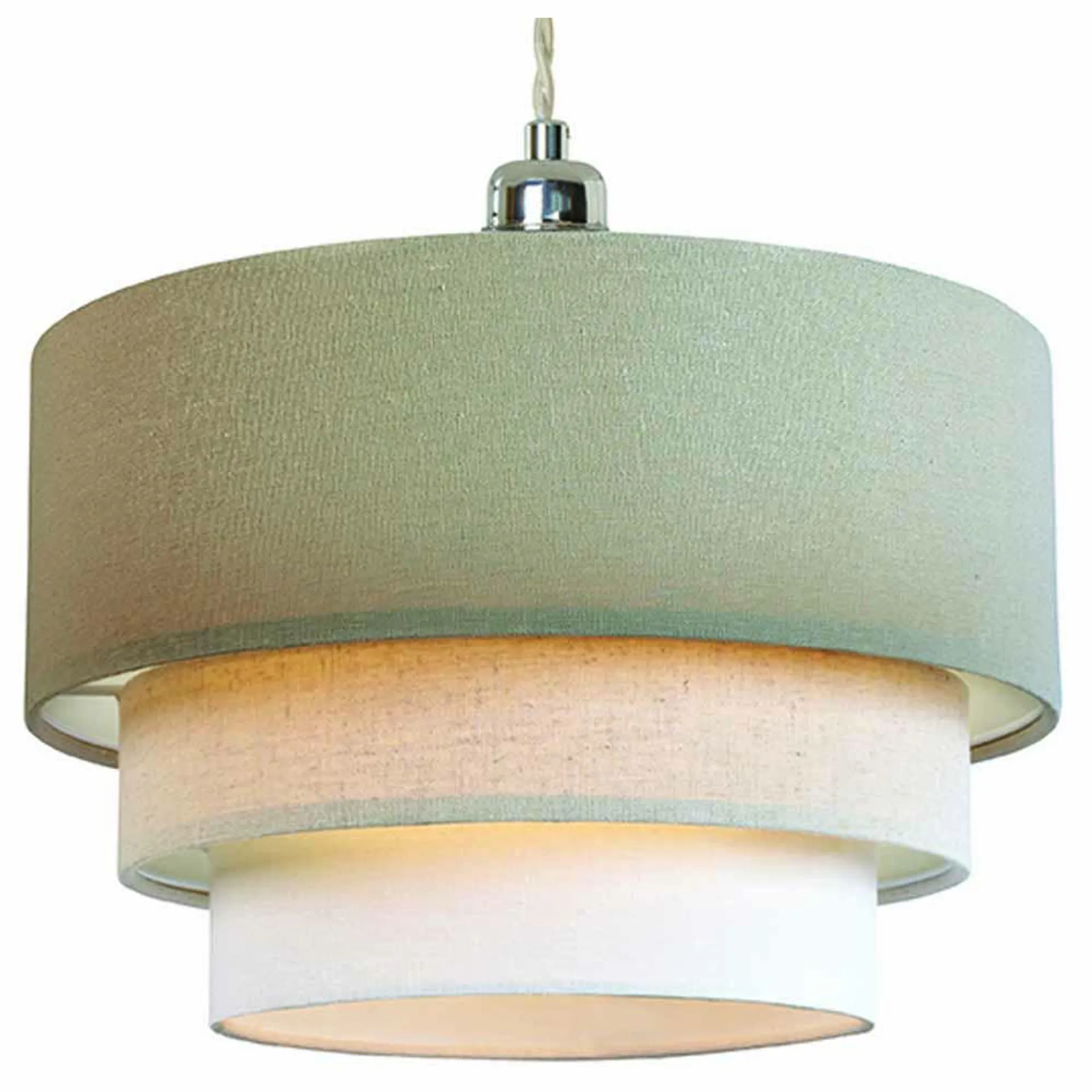The Lighting and Interiors Taupe 3 Tier Pendant Shade