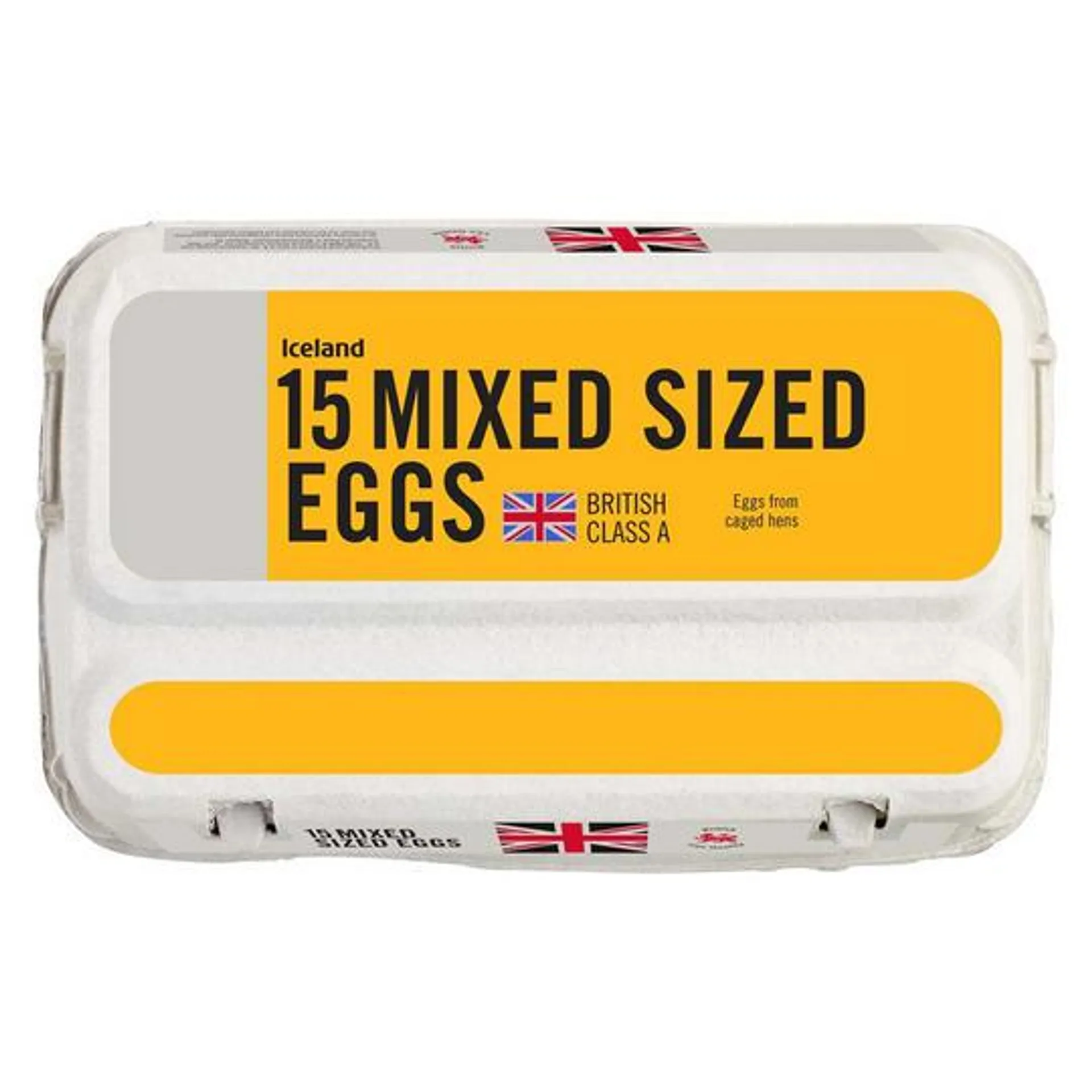Iceland 15 Mixed Sized Eggs 807g