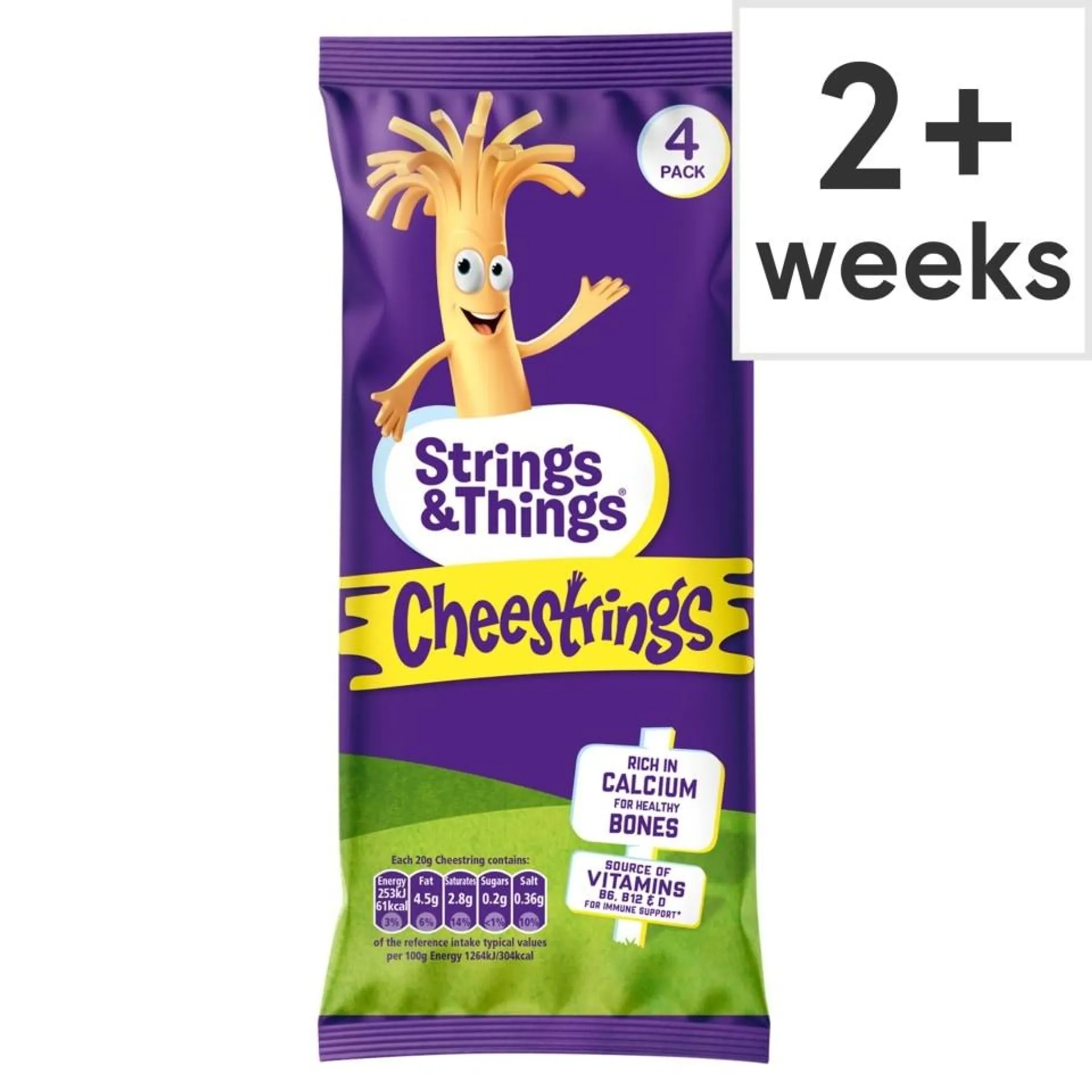 Cheestrings Original Cheese Snacks 4 Pack 80G