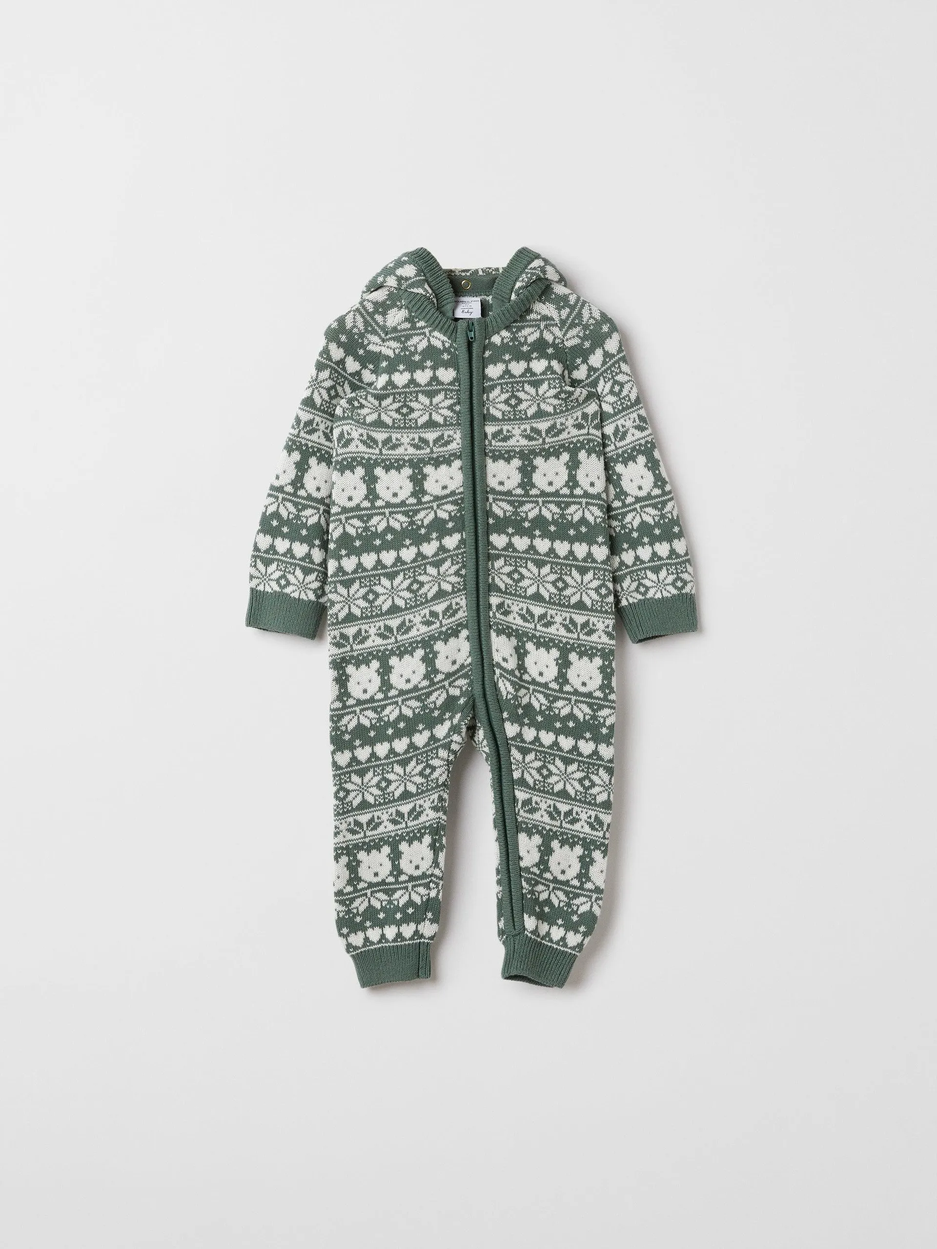 Christmas Fairisle Baby All-in-one