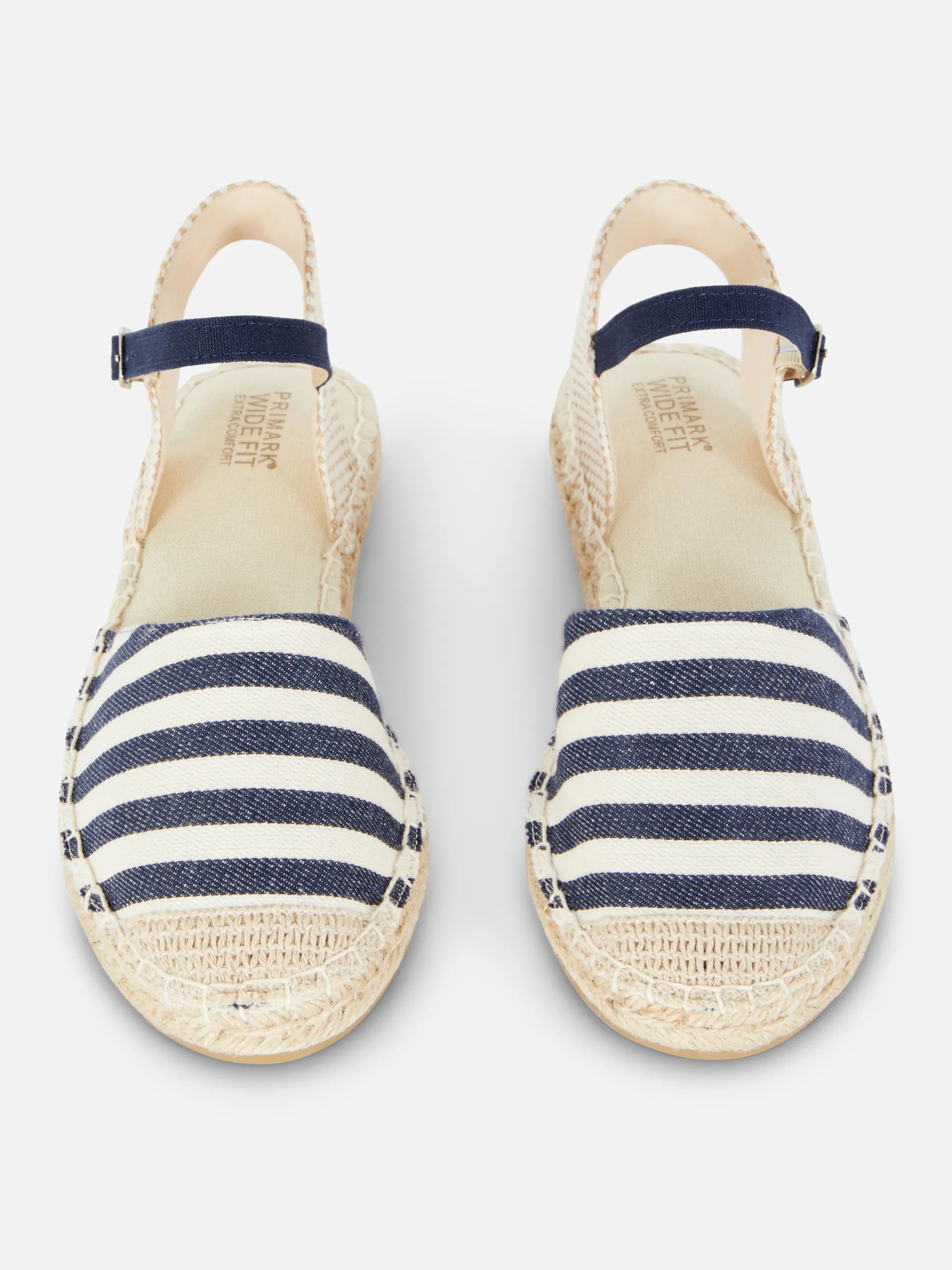 Espadrilles mit Knöchelriemen in weiter Passform