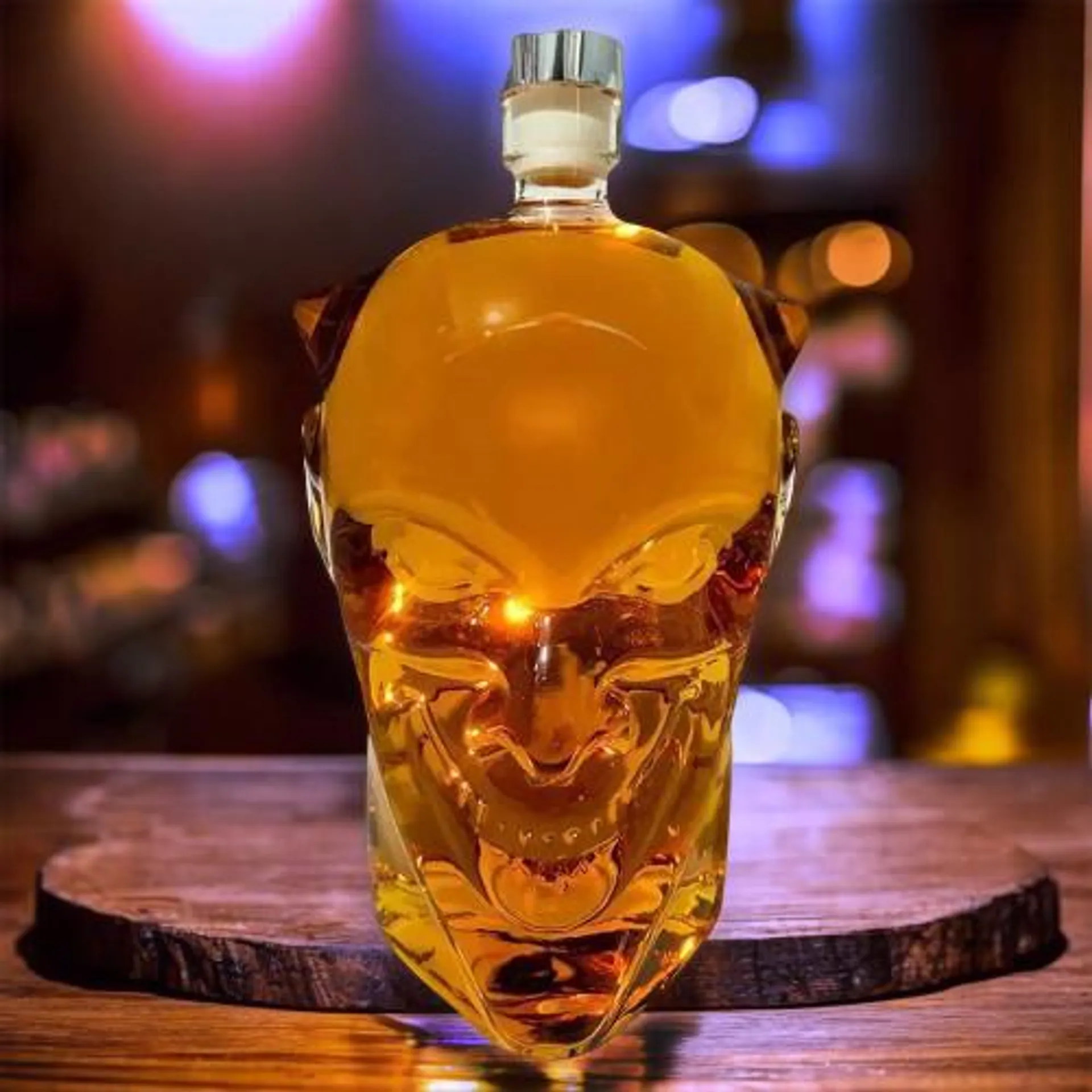 Lucky Devil Glass Decanter