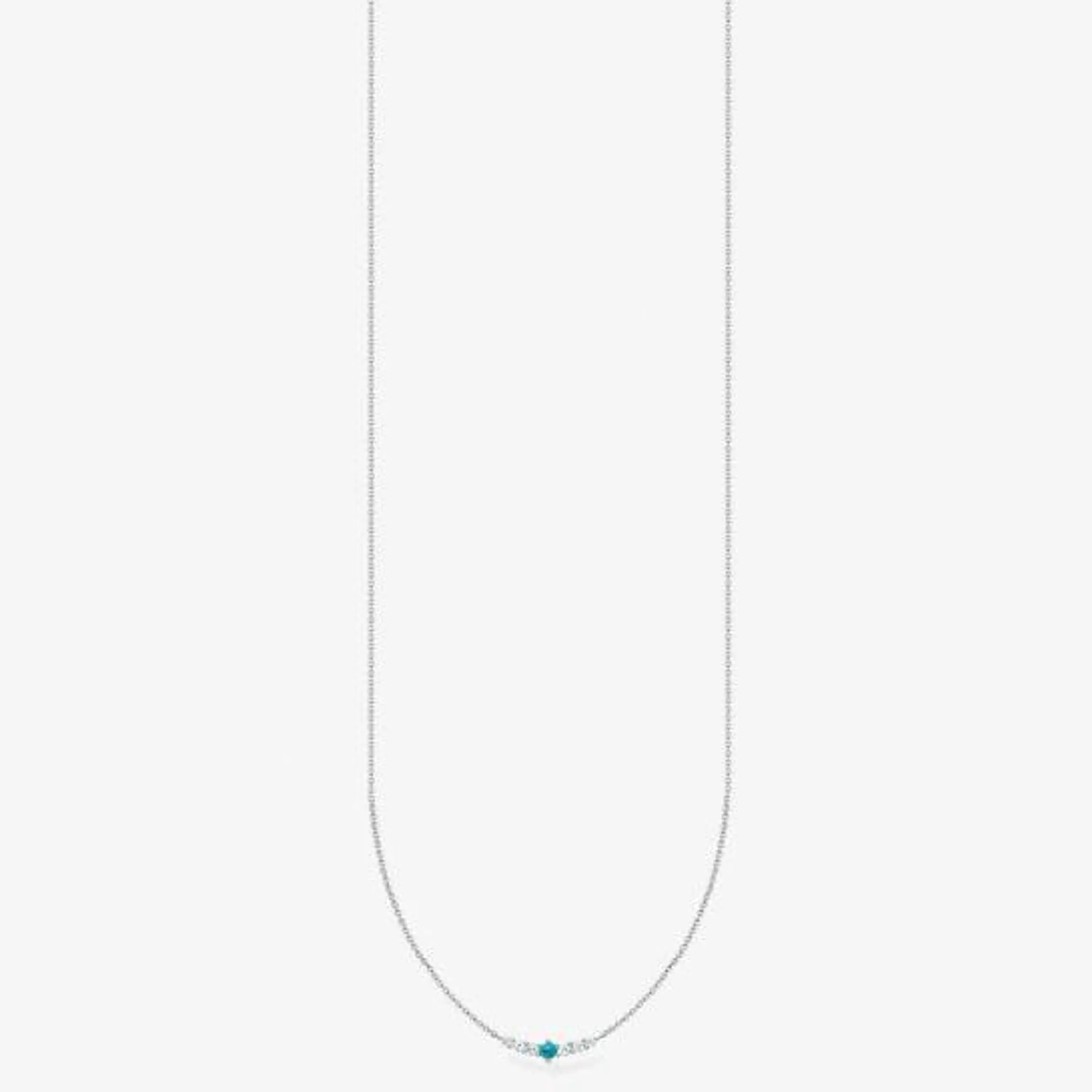 THOMAS SABO Sterling Silver Turquoise Necklace KE2093-405-17