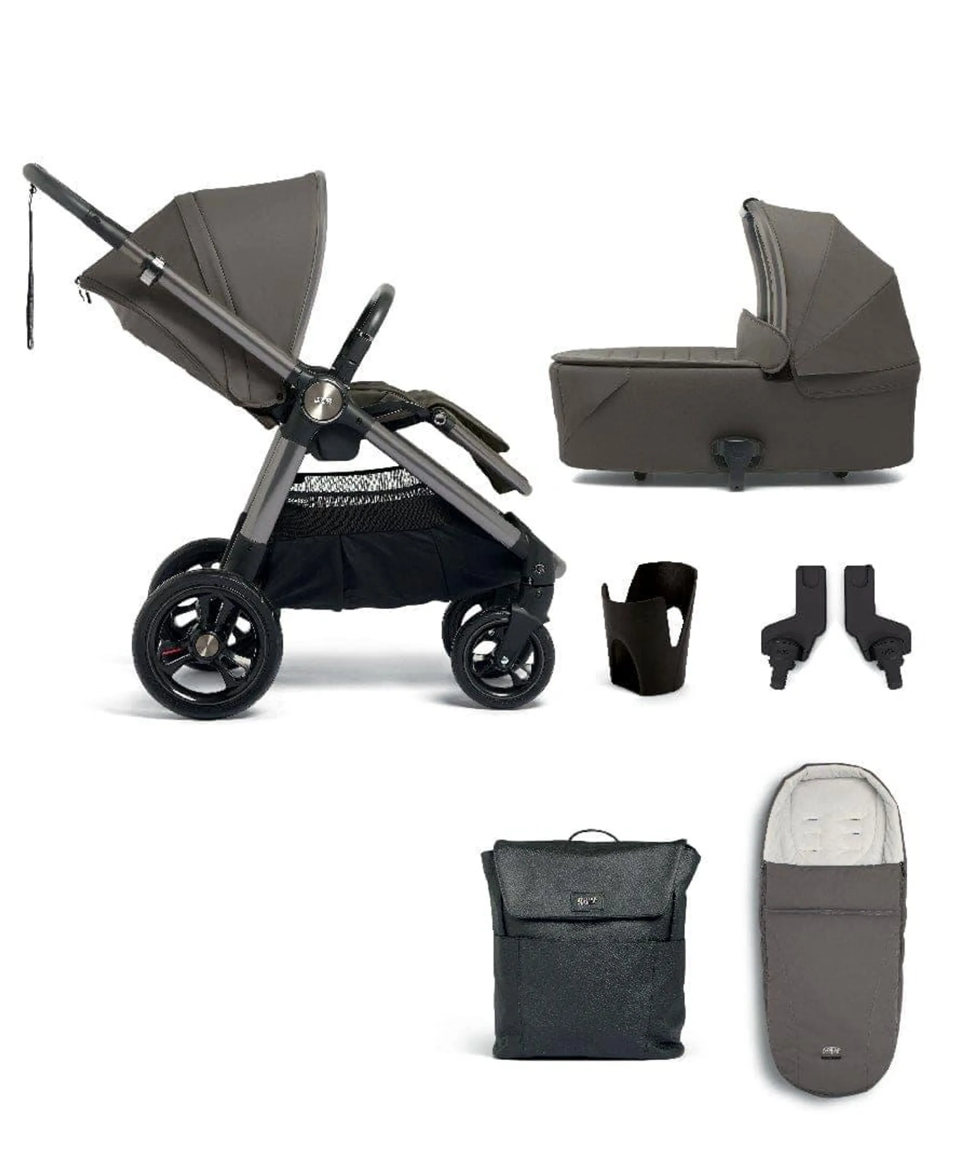 Ocarro Essential Pushchair Bundle (6 Pieces) - Phantom