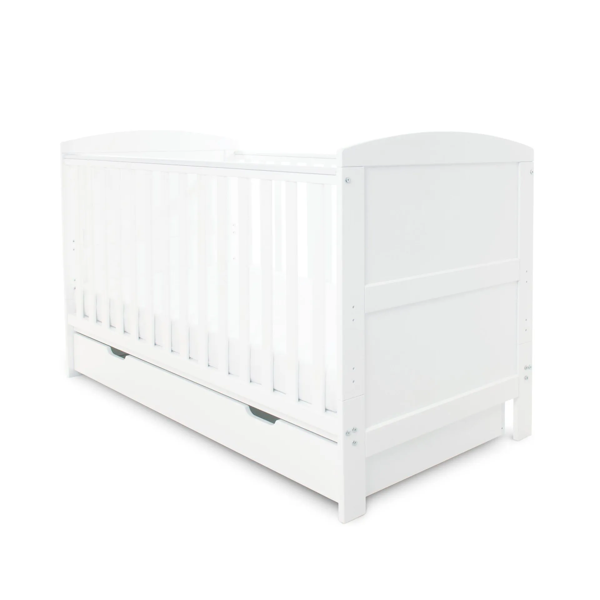 Ickle Bubba Coleby Classic Cot Bed with Under Drawer White