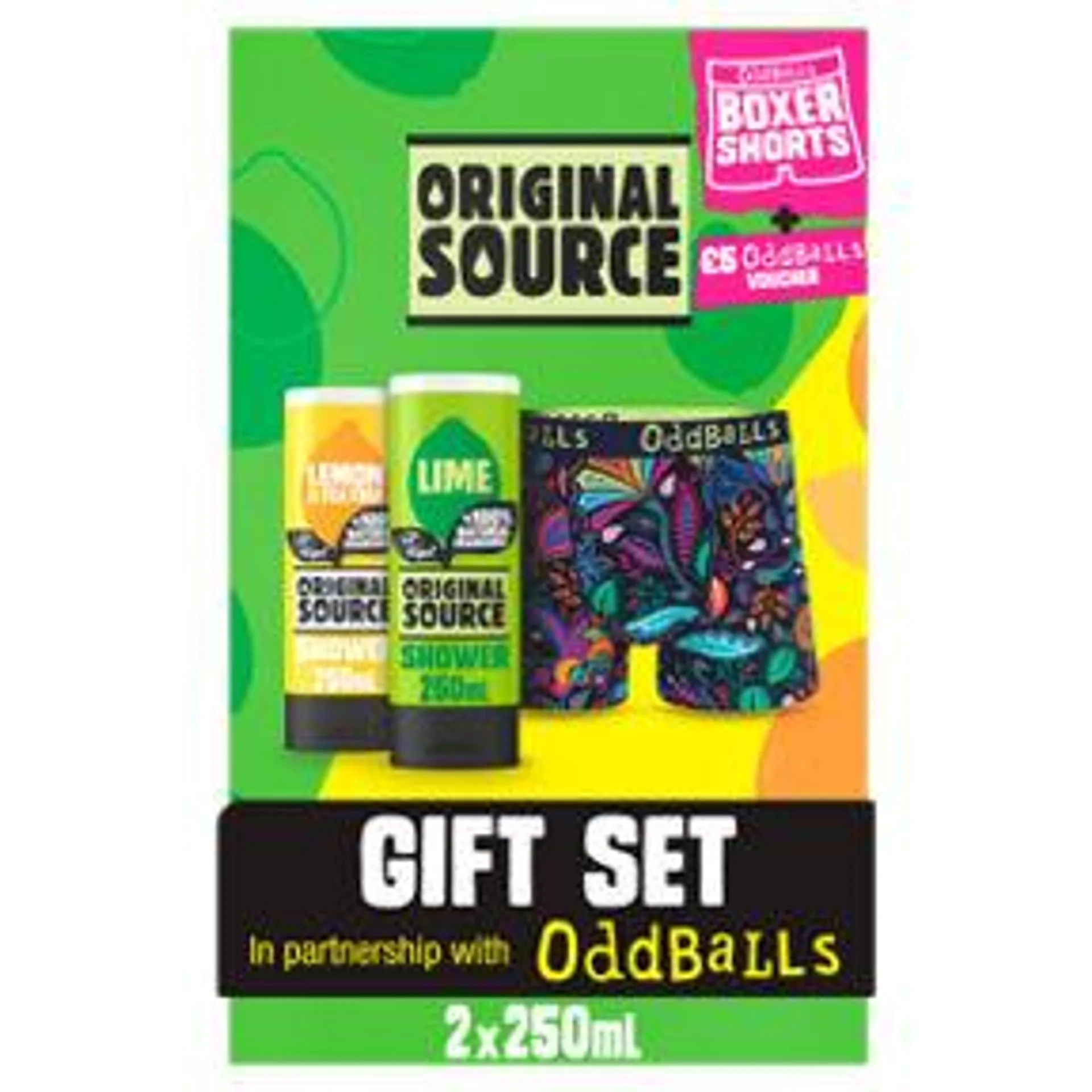 Original Source x Oddballs Gift Set with Shower Gel and Boxers