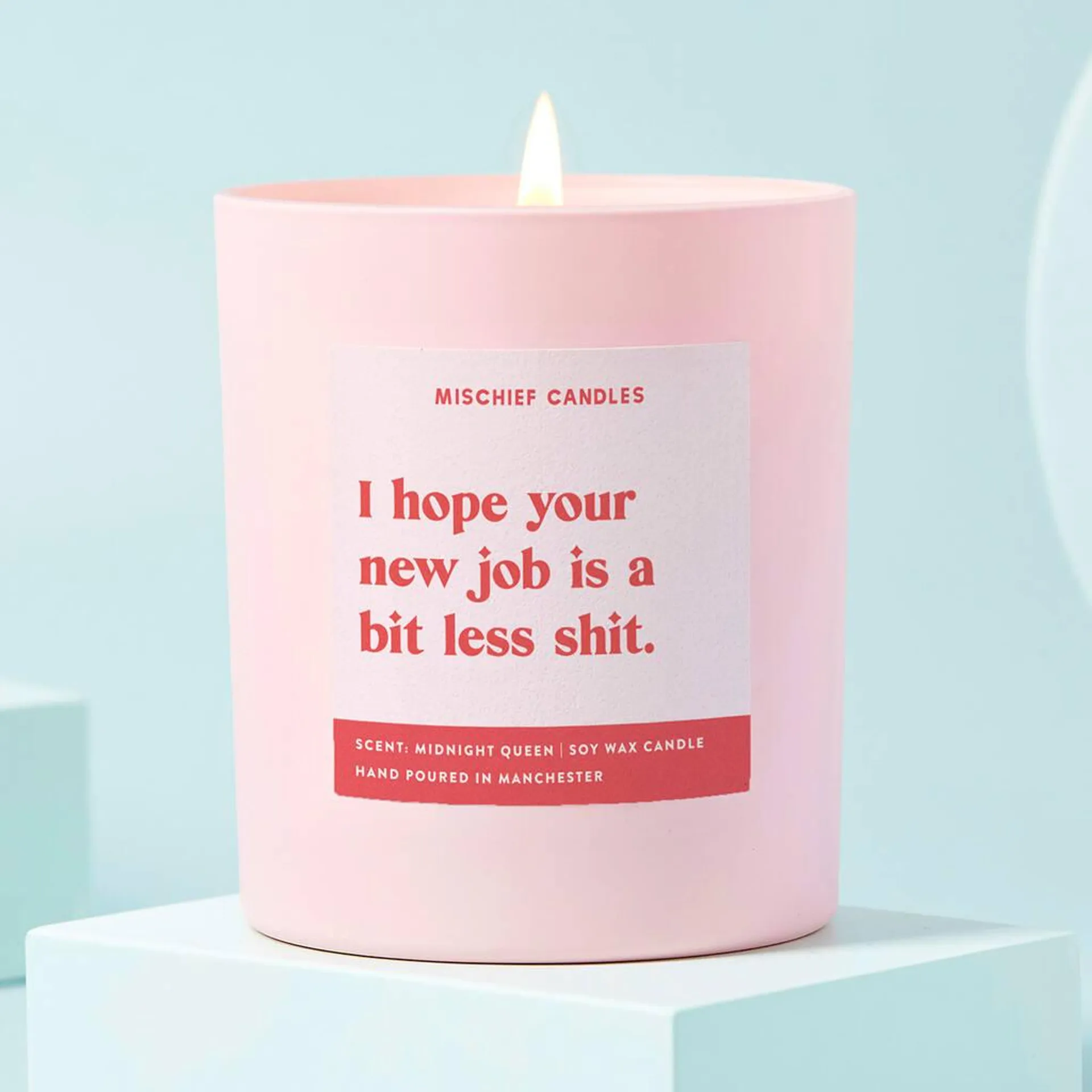 New Job Gift Candle Hope Your New Job Is Less Shit