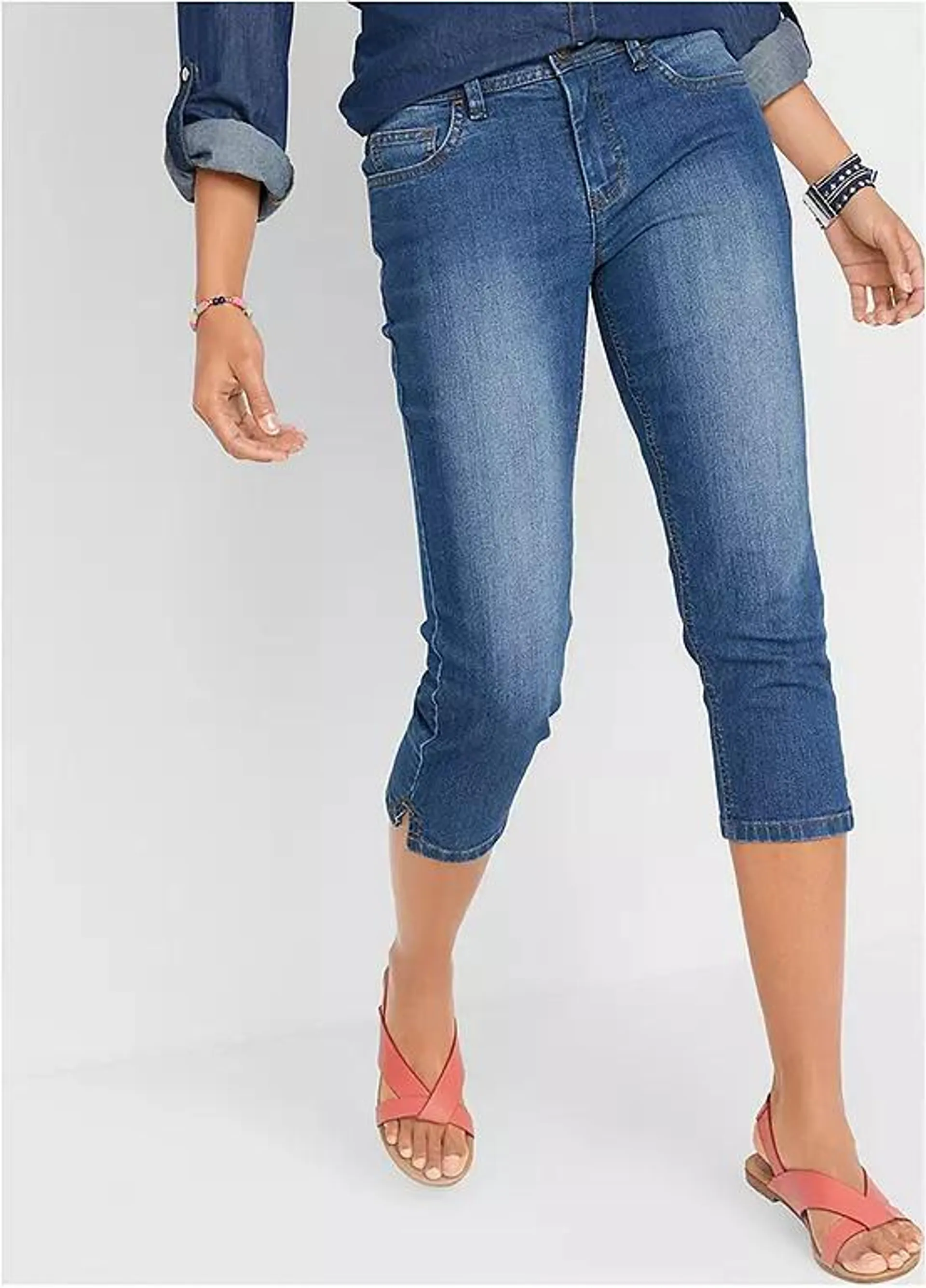 bonprix Stretch Capris Jeans