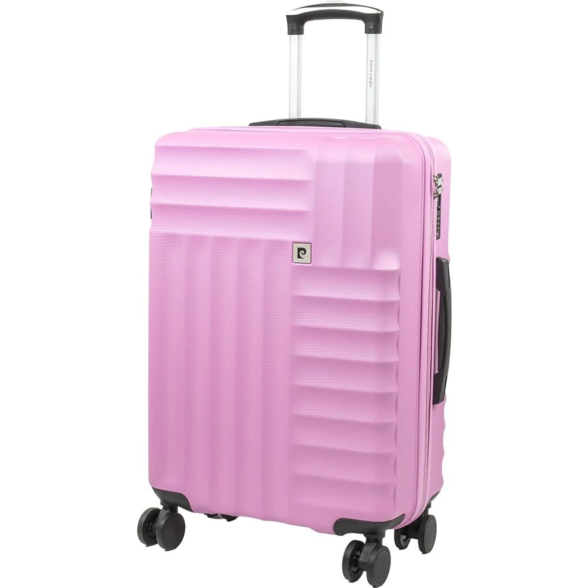 Pierre Cardin Medium Pink Trolley Suitcase