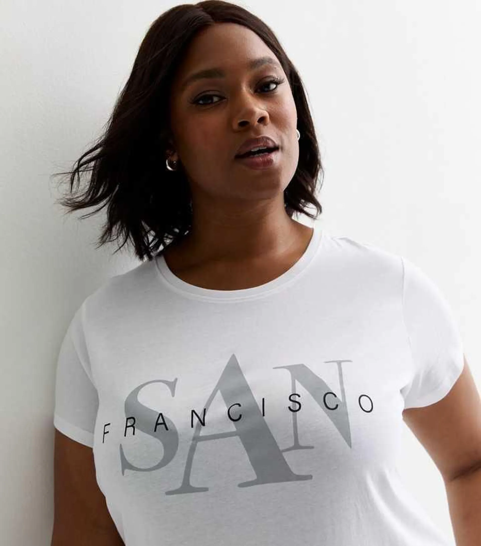 White San Francisco Cotton T-Shirt