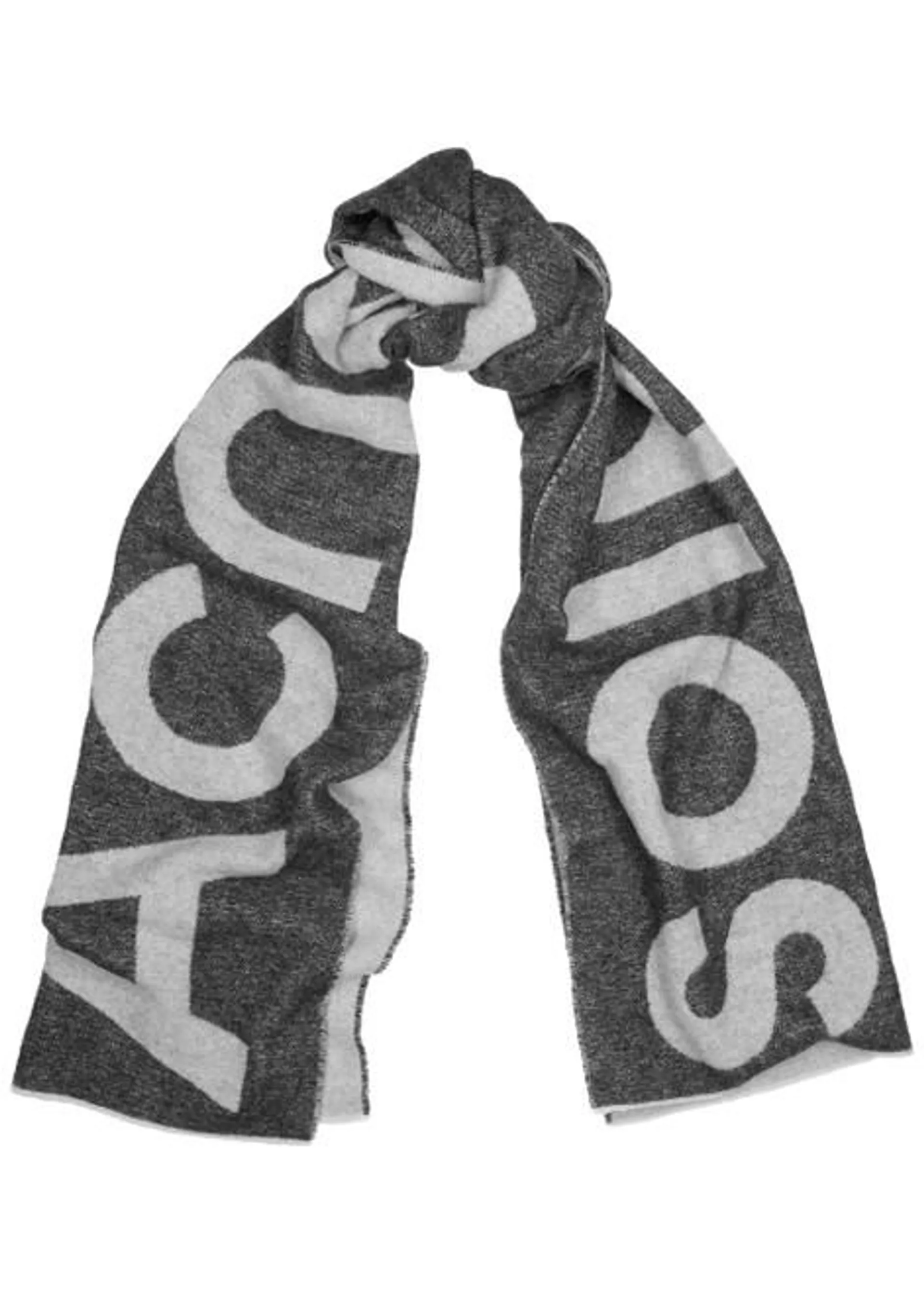 Toronto logo-intarsia wool-blend scarf