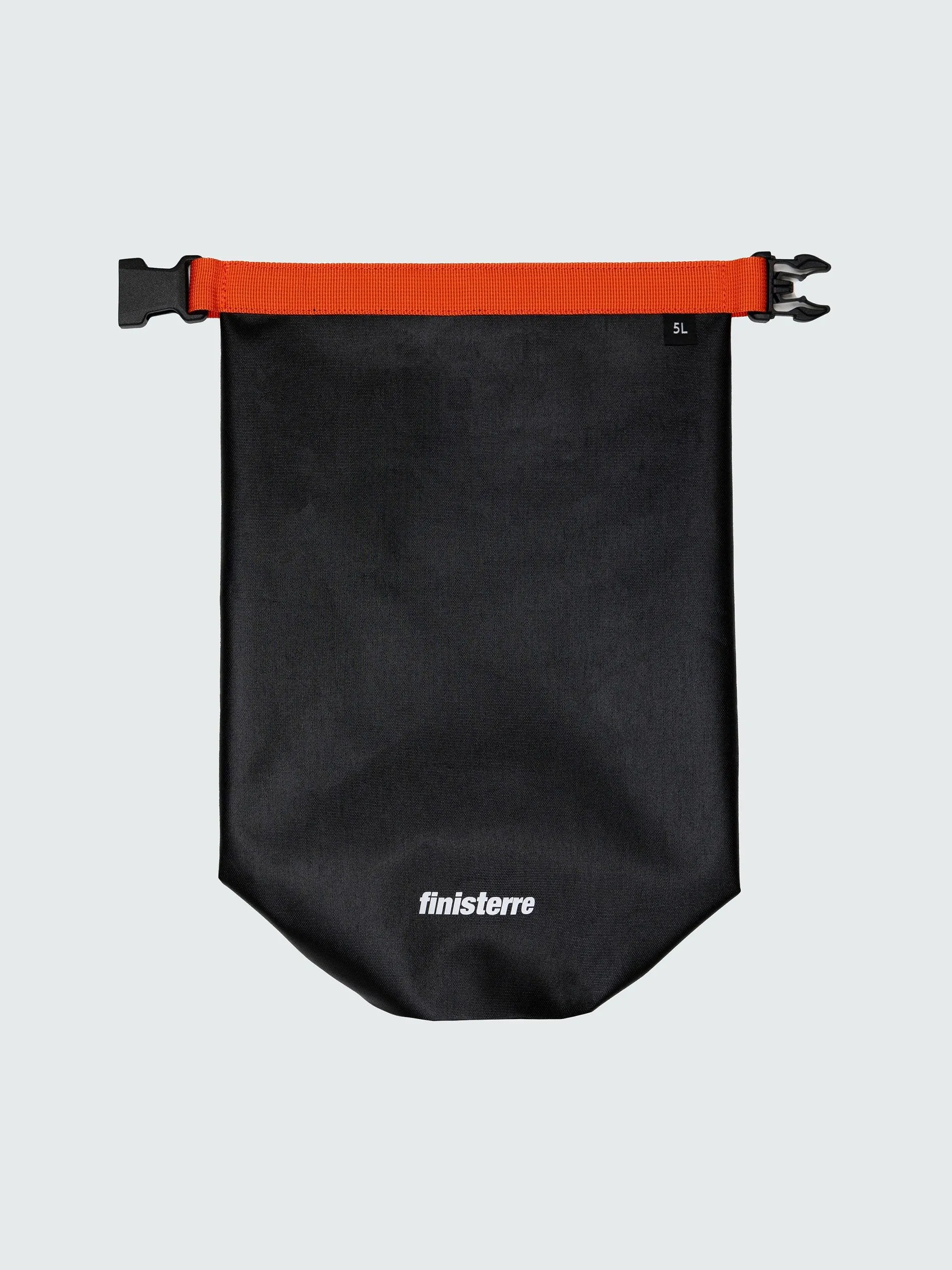 Recycled waterproof 5L dry bag in black