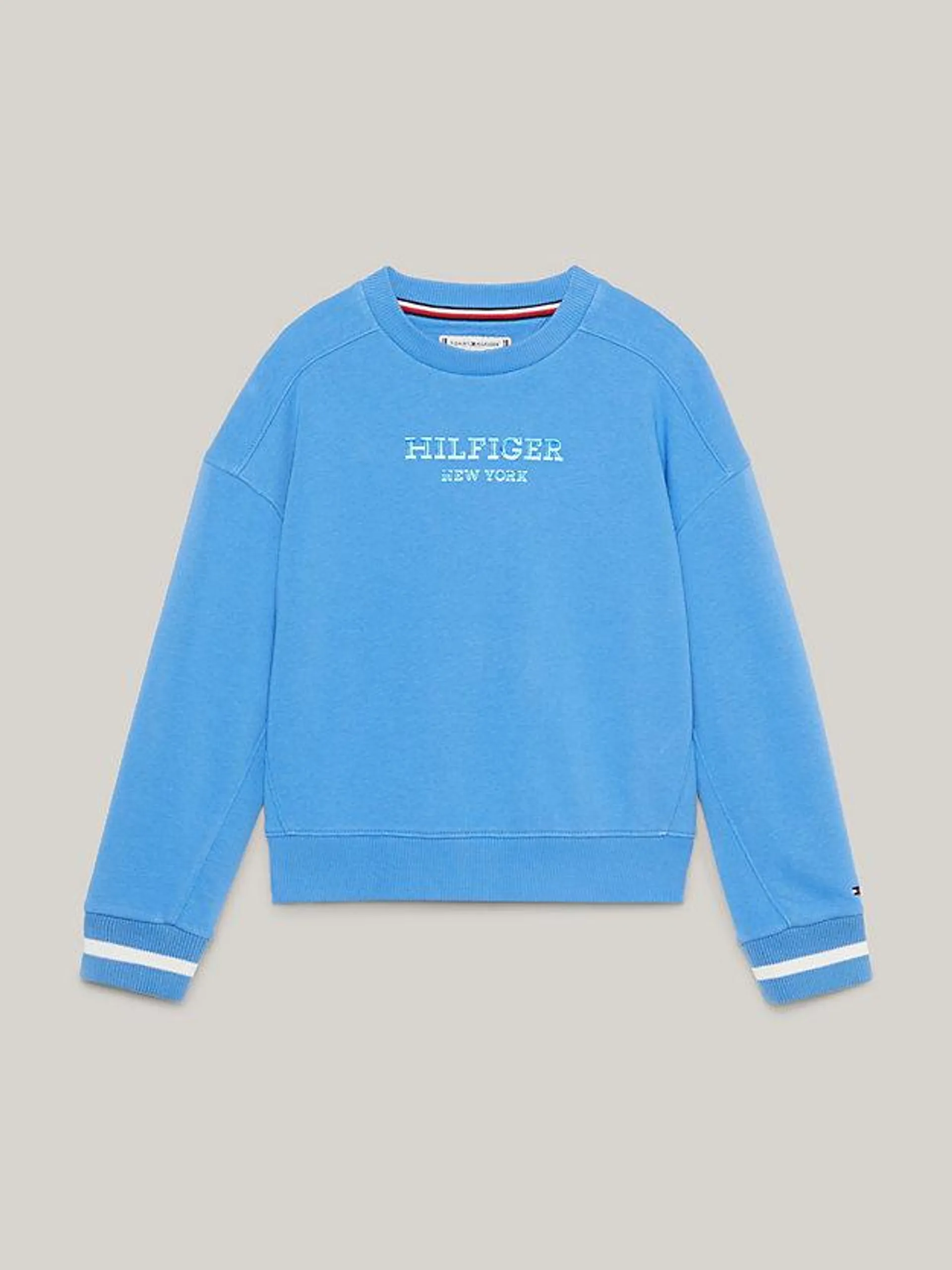 Hilfiger Monotype Metallic Logo Relaxed Sweatshirt