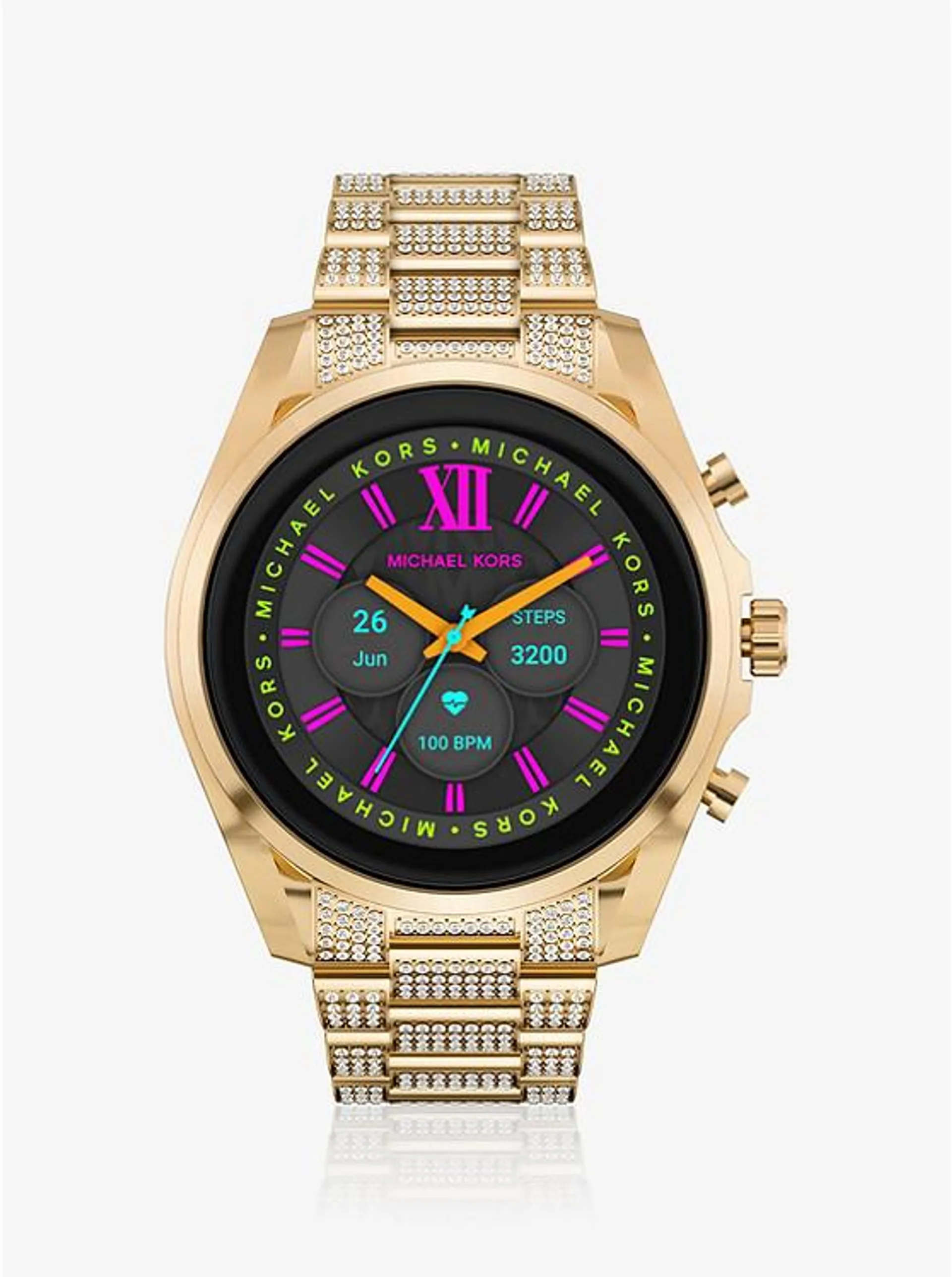 Gen 6 Bradshaw Pavé Gold-Tone Smartwatch