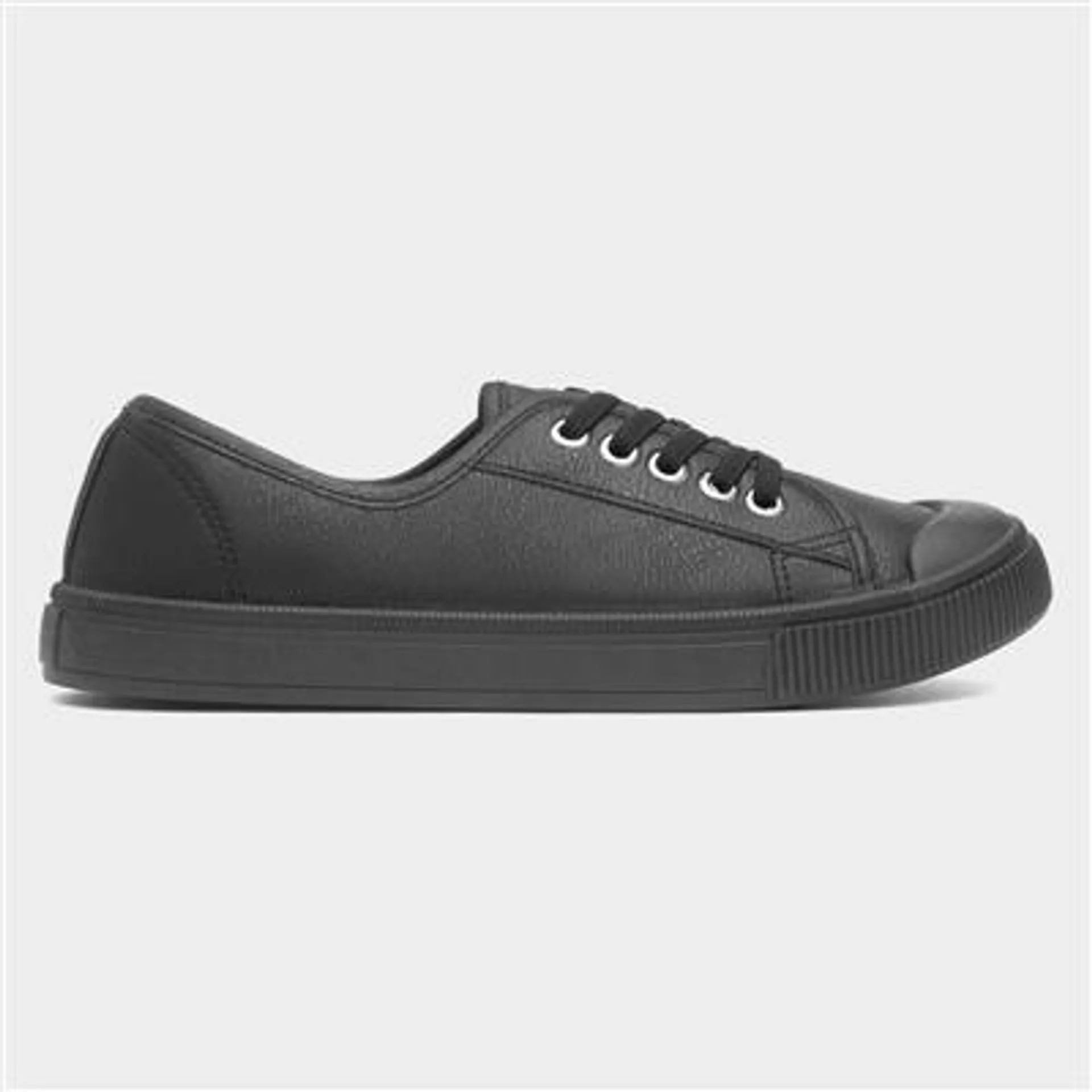 Penny Womens Black Canvas Shoe