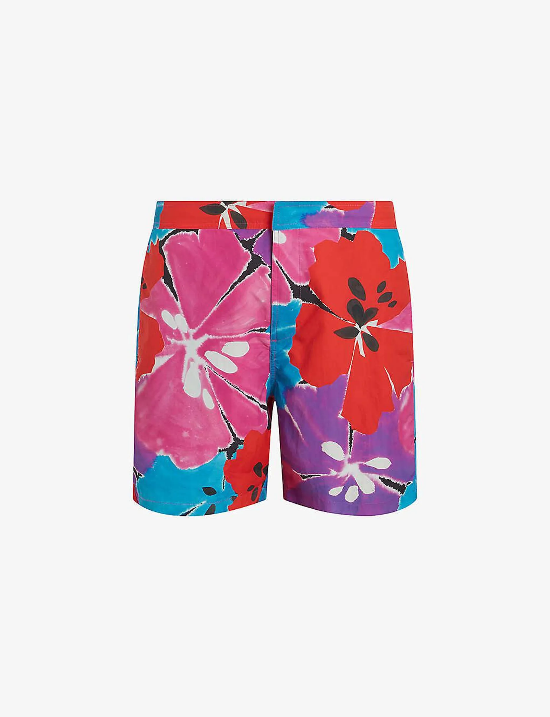 Mallorca graphic-print regular-fit woven swim shorts