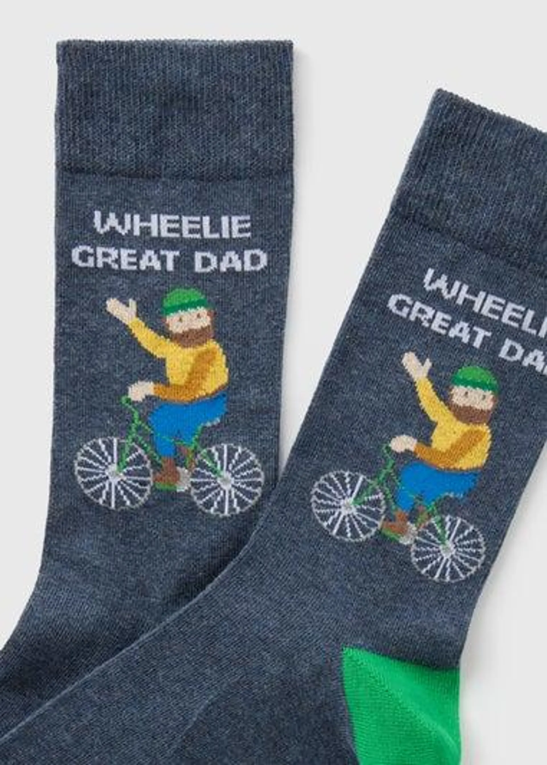 Grey Great Dad Socks