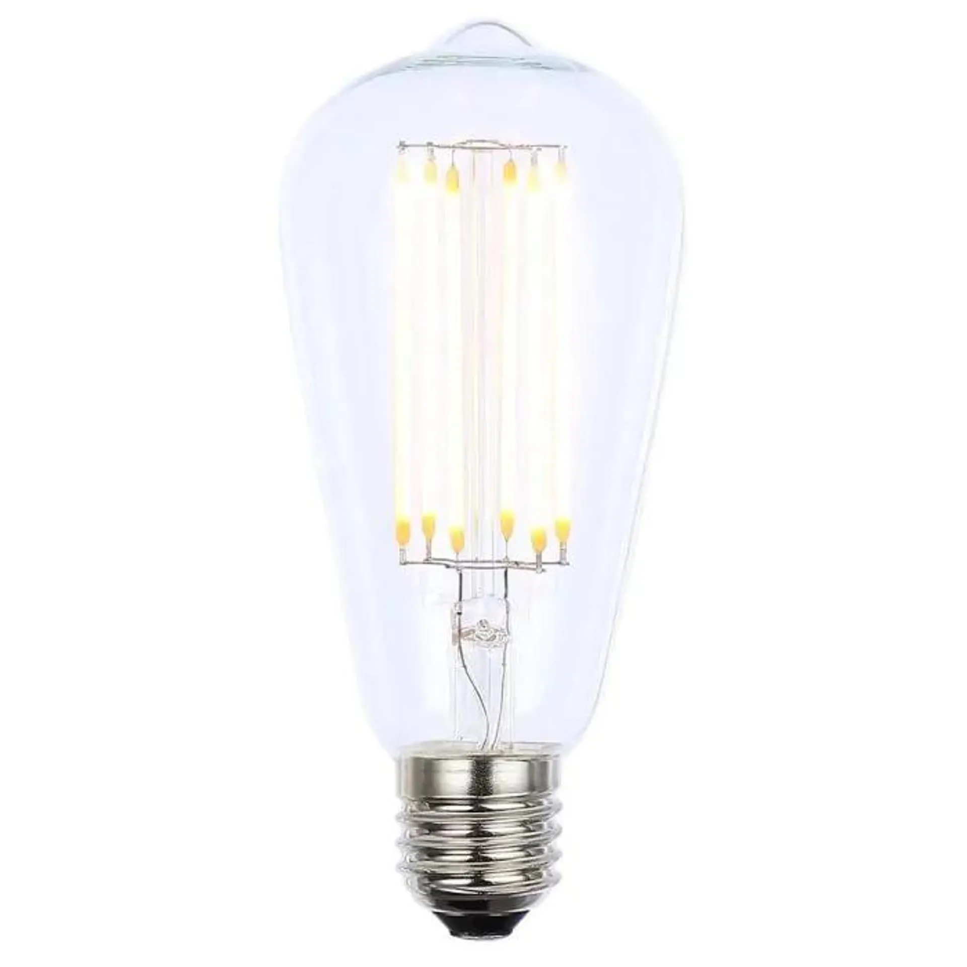 6W LED ES E27 Vintage Filament Teardrop Bulb, Clear
