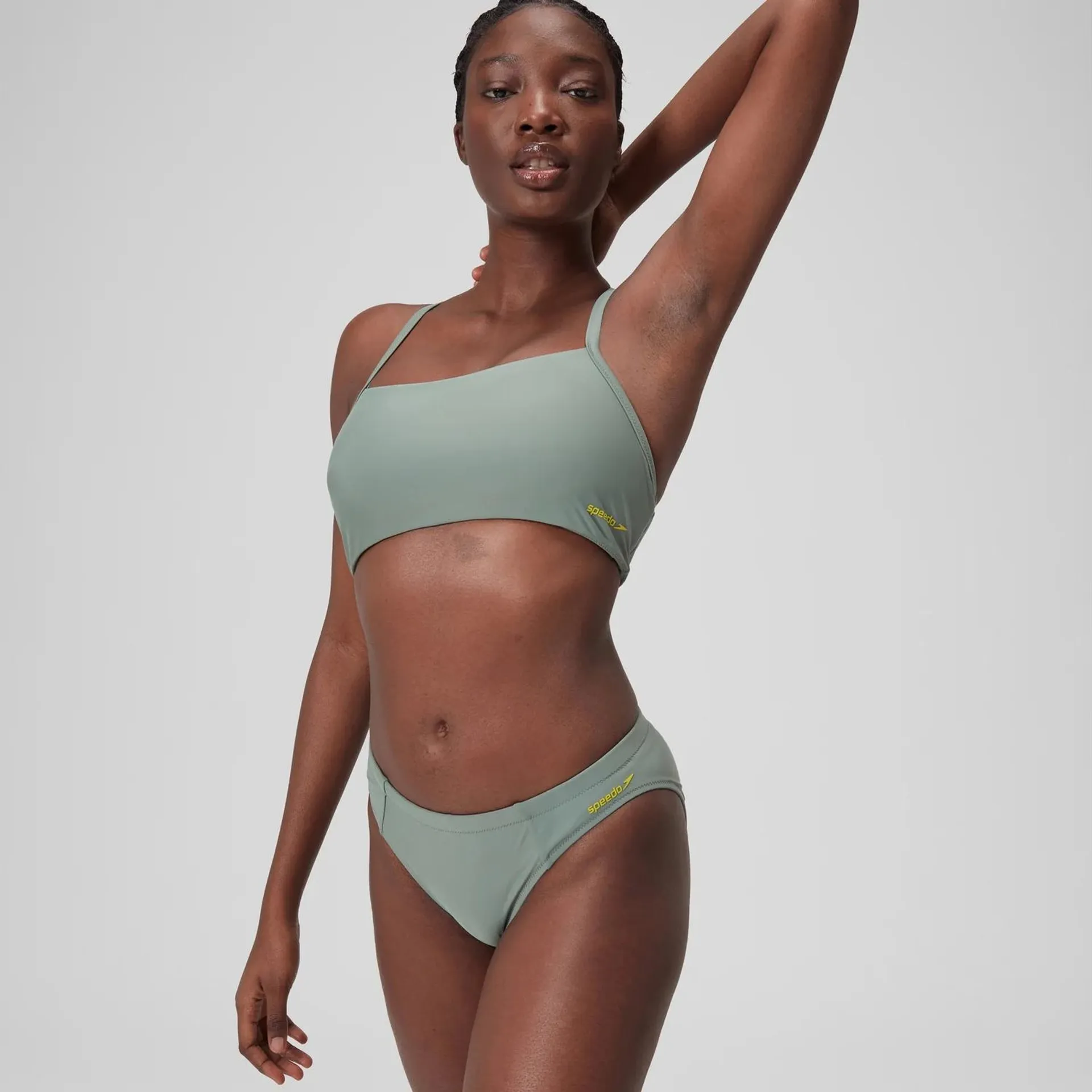 Women's Solid Classic Bikini Bottom Green