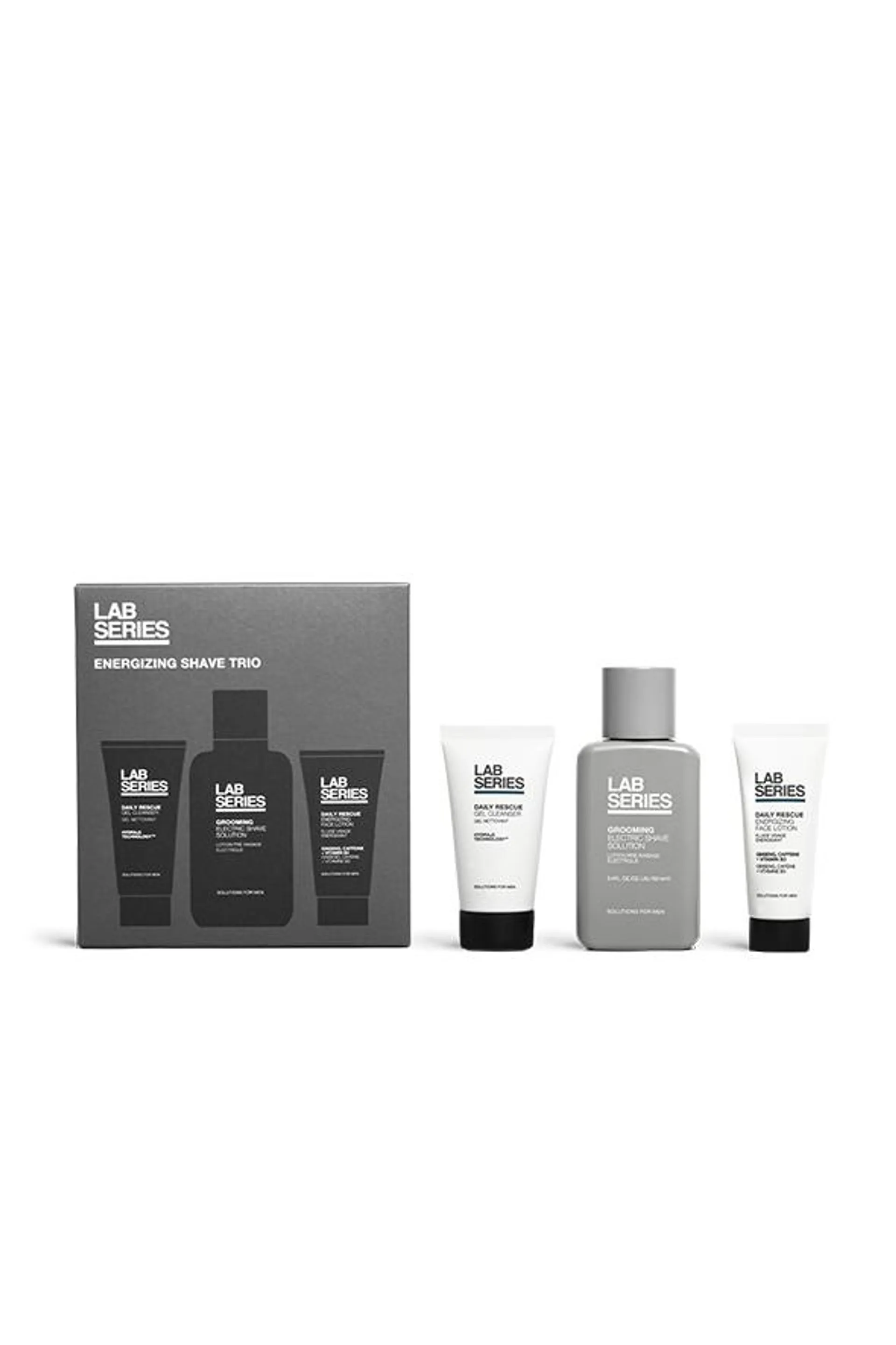 Up your grooming game with this Energising Shave Trio men's skincare gift set.