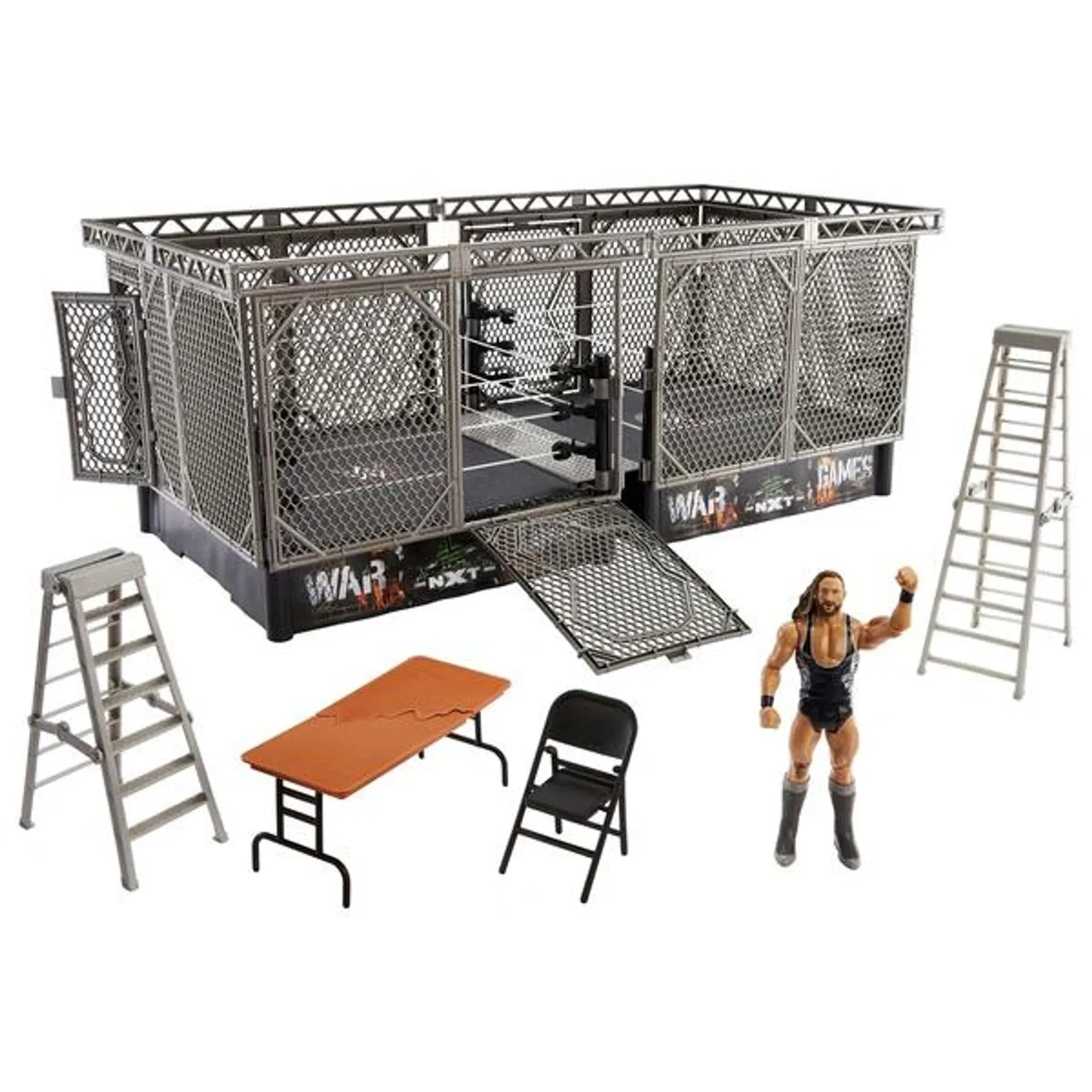 WWE NXT TakeOver War Games Playset with Pete Dunne action figure