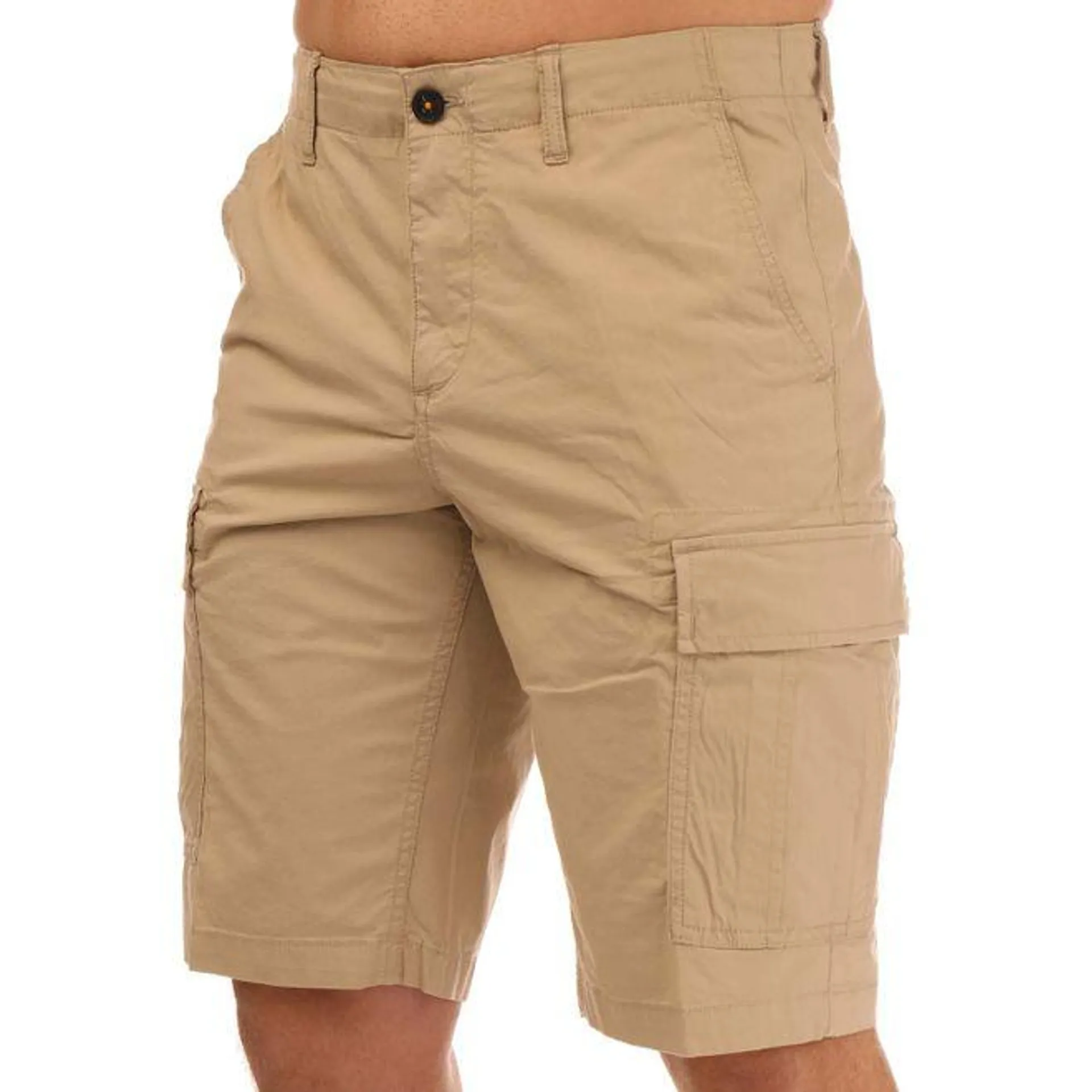 Timberland Outdoor Poplin Cargo Shorts in Beige