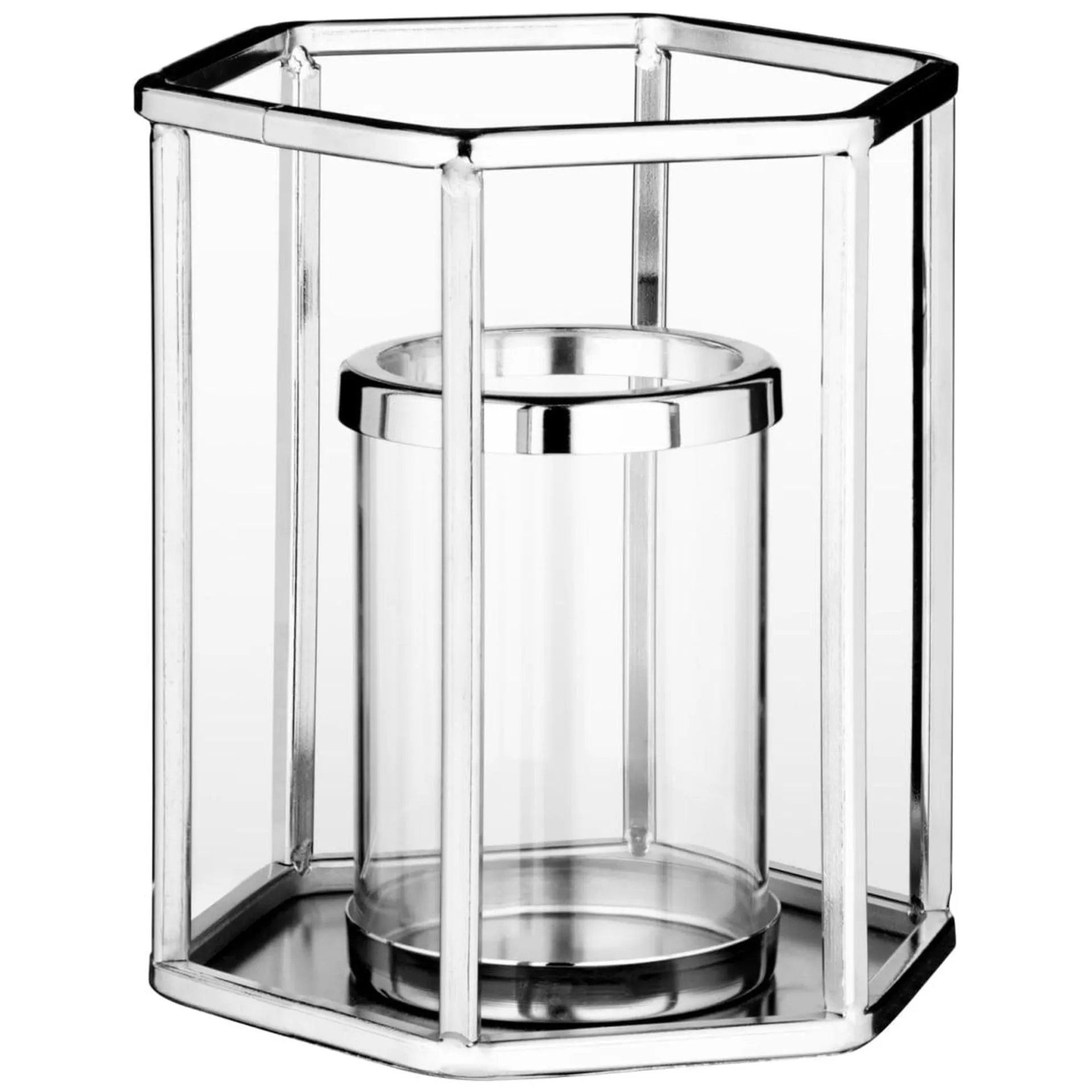 Karina Bailey Silver Cage Candle Holder