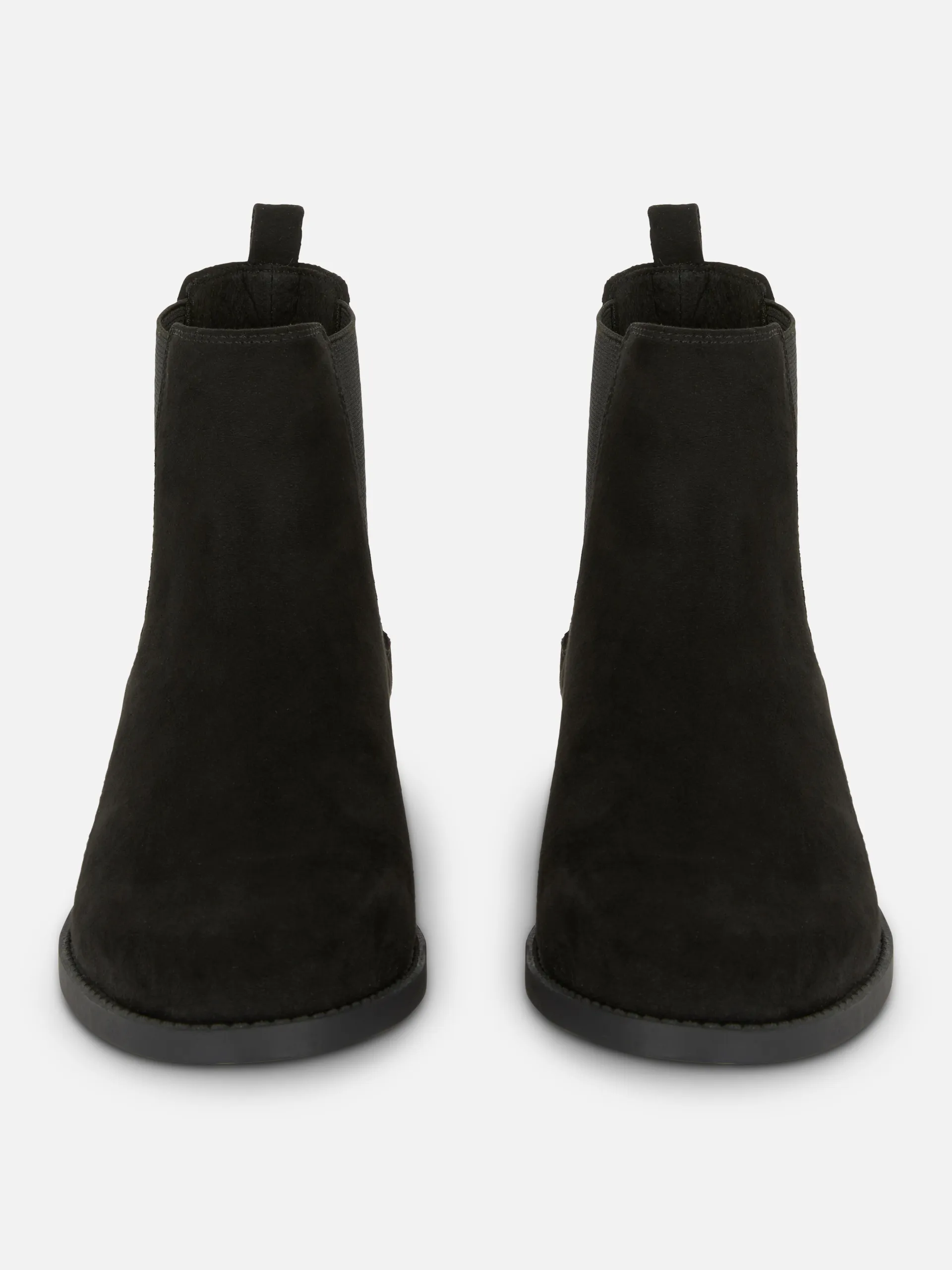 Faux Suede Chelsea Boots