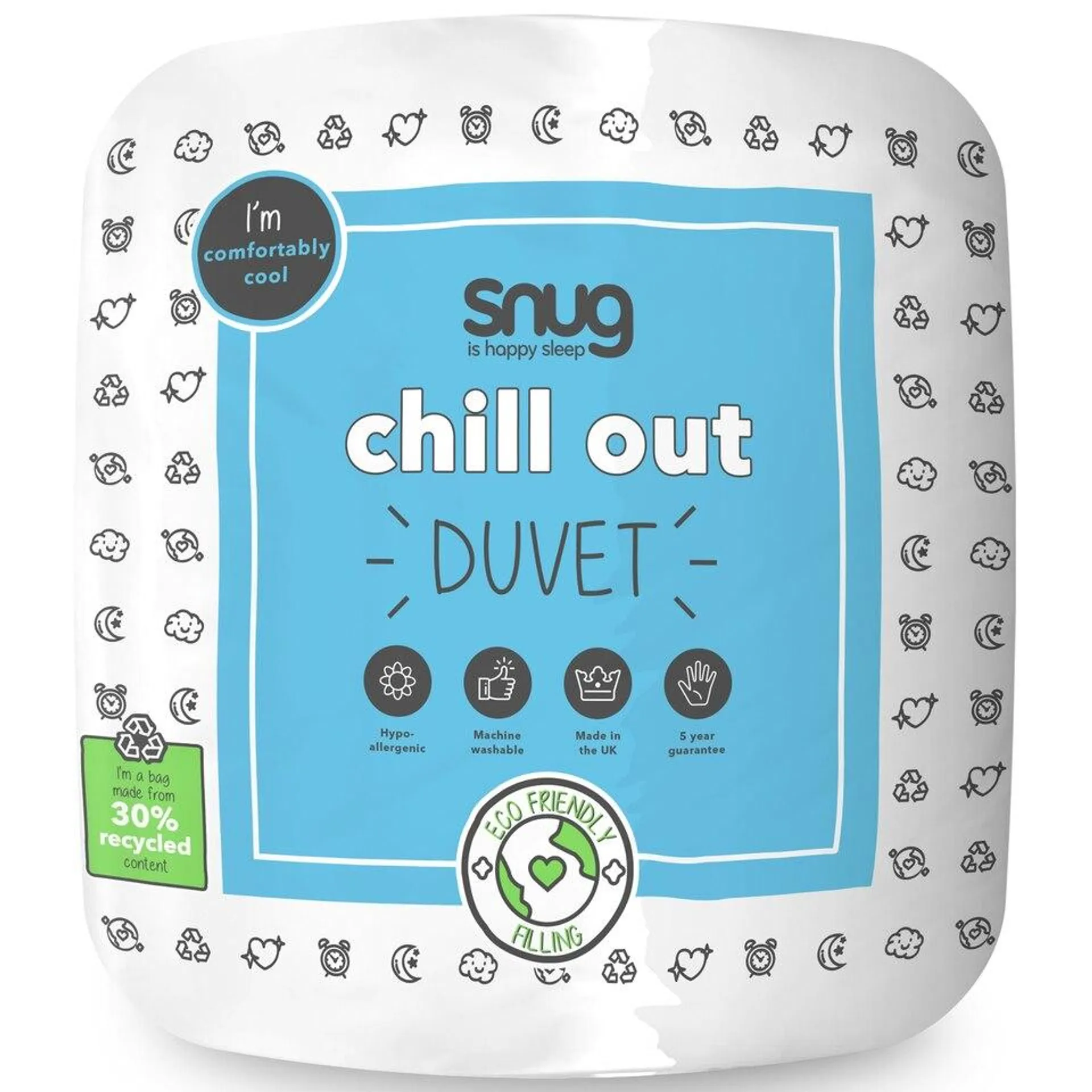 Snug Chill Out 4.5 Tog Duvet, Cool & Lightweight, King