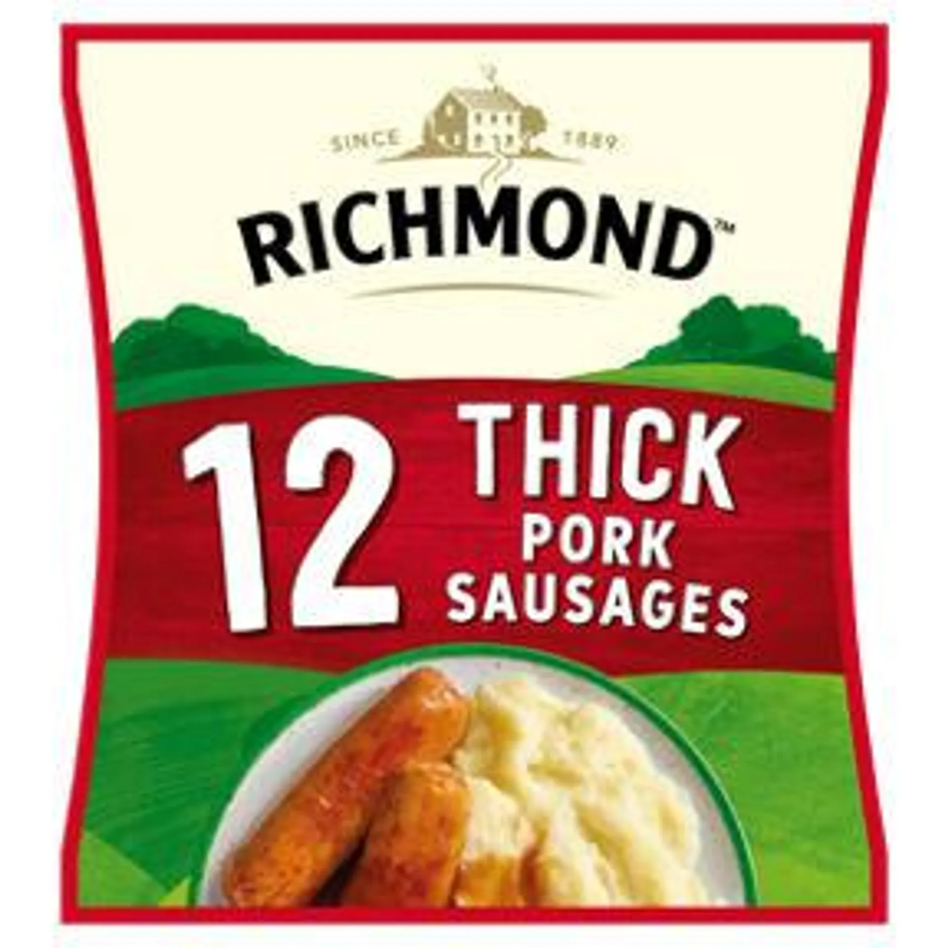 Richmond 12 Thick Frozen Pork Sausages