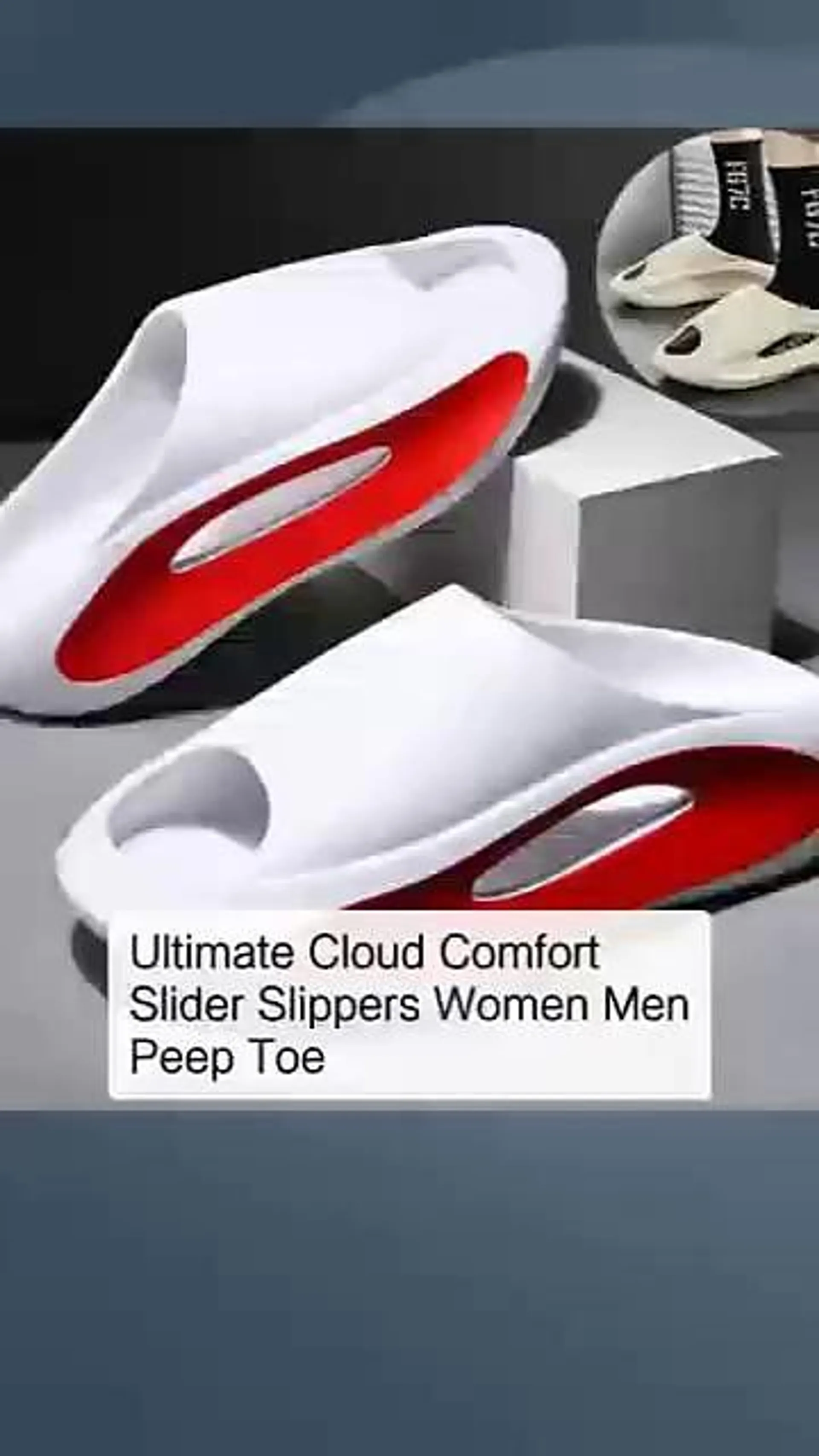 Ultimate Cloud Comfort Slippers Women Men Peep Toe Slipper Unisex Flip Flops