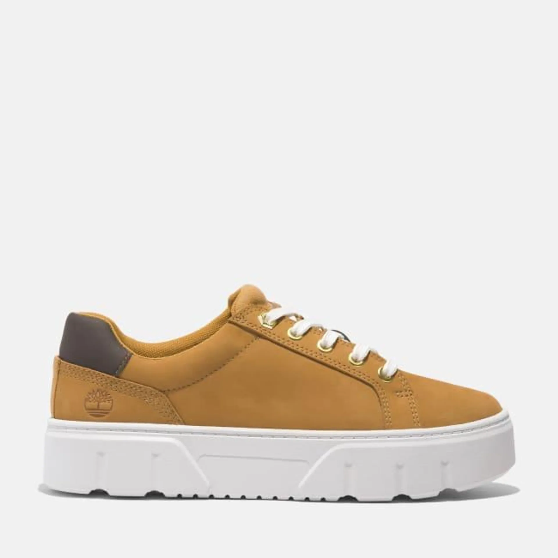 Low Lace-Up Trainer for Women in Yellow