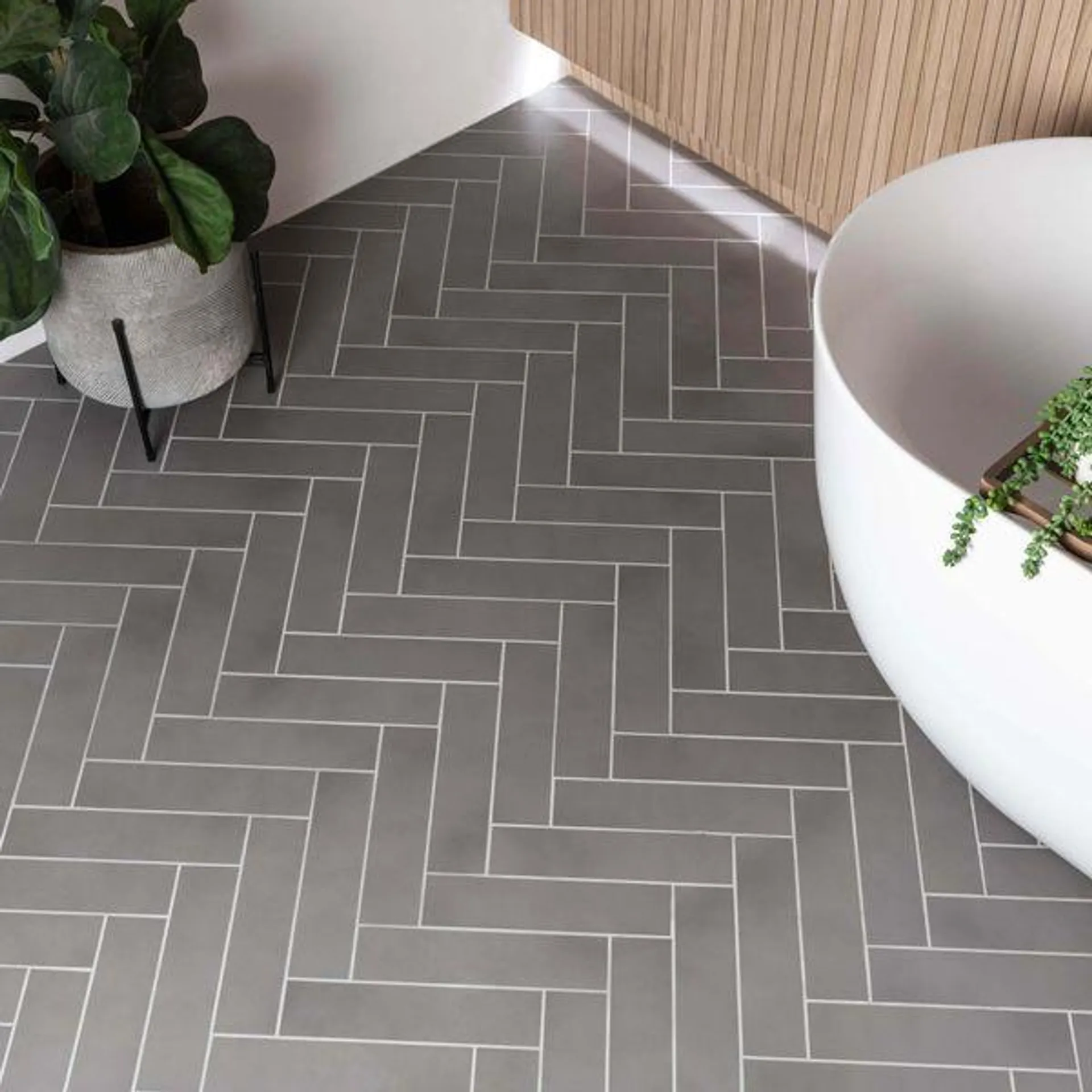 Chatham Dark Grey Brick Tiles