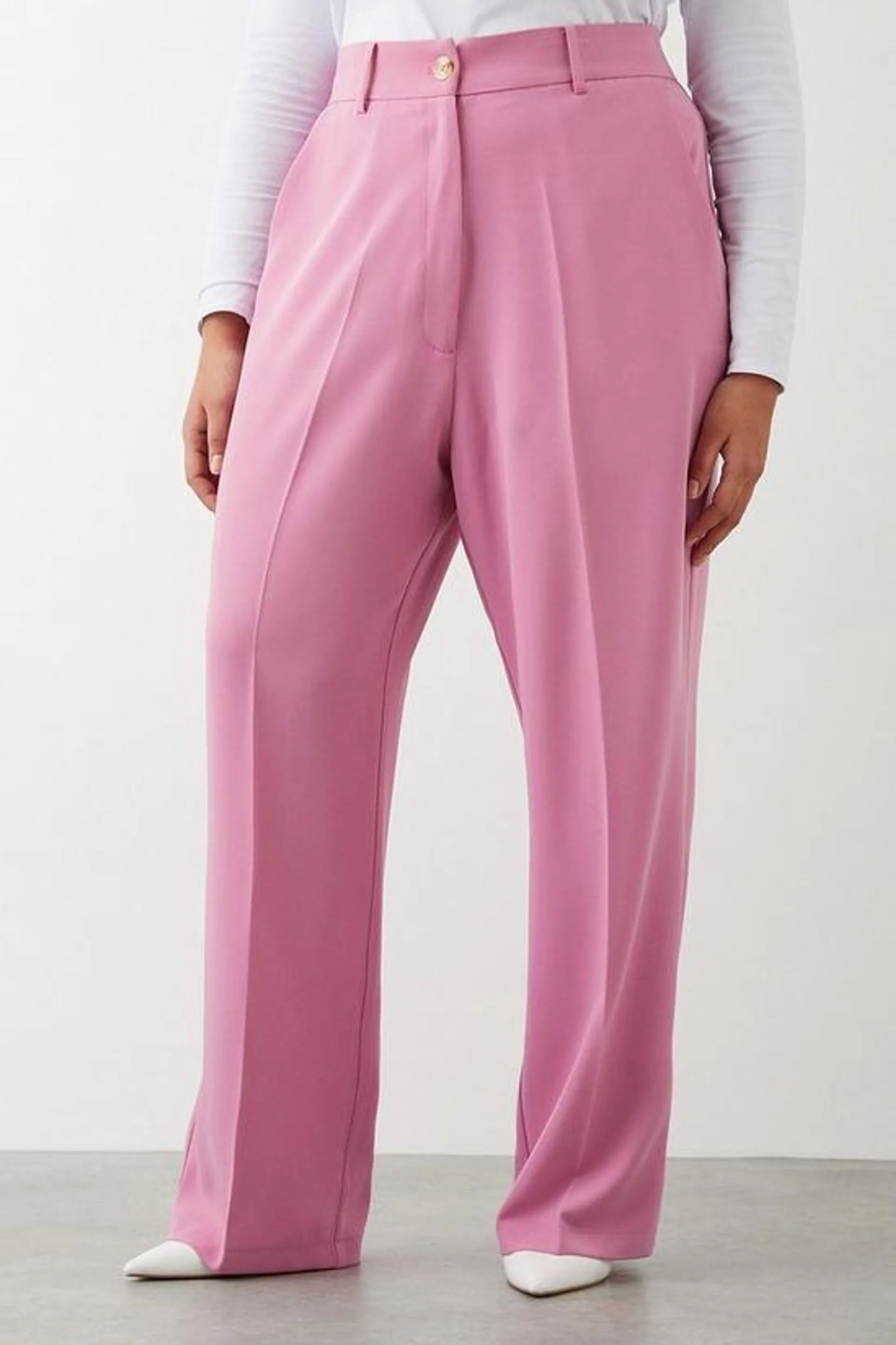 Curve Wide Leg Tailored Trouser