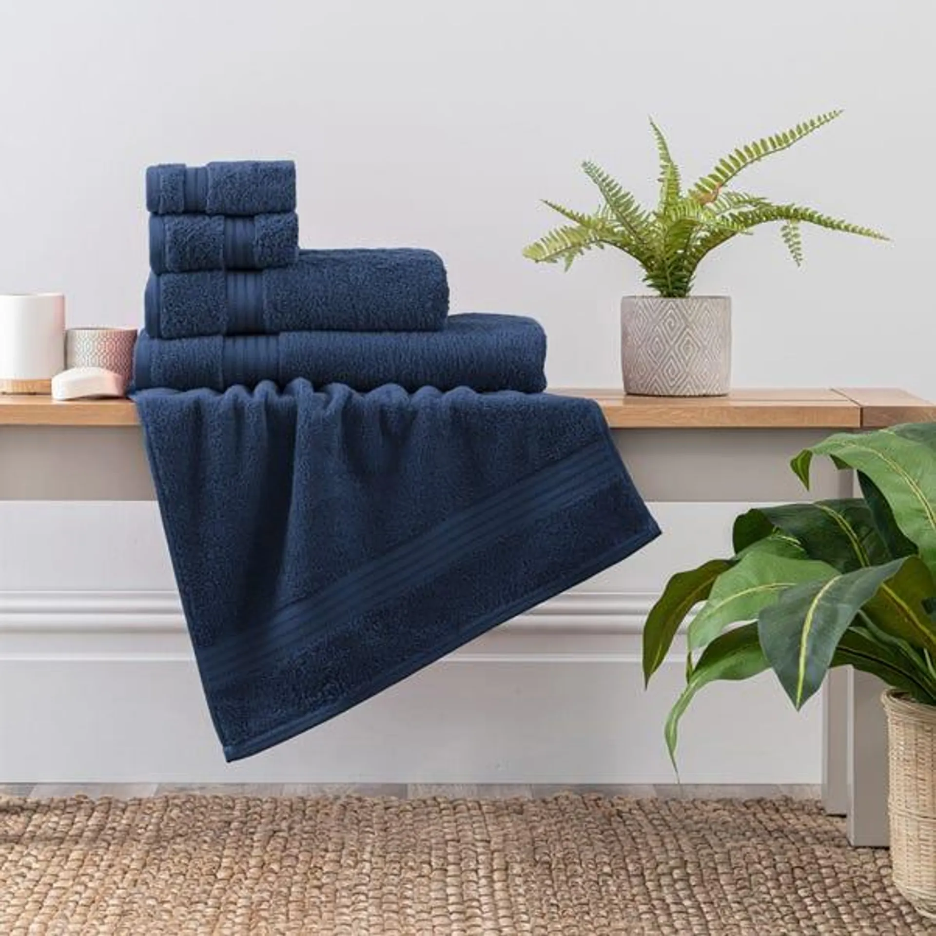 Navy Egyptian Cotton Towel