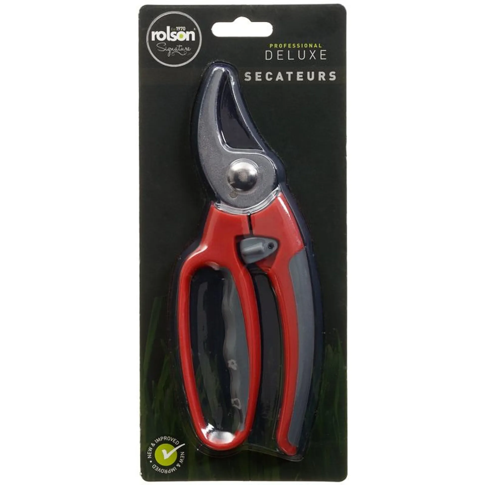 Rolson Deluxe Secateurs - Red