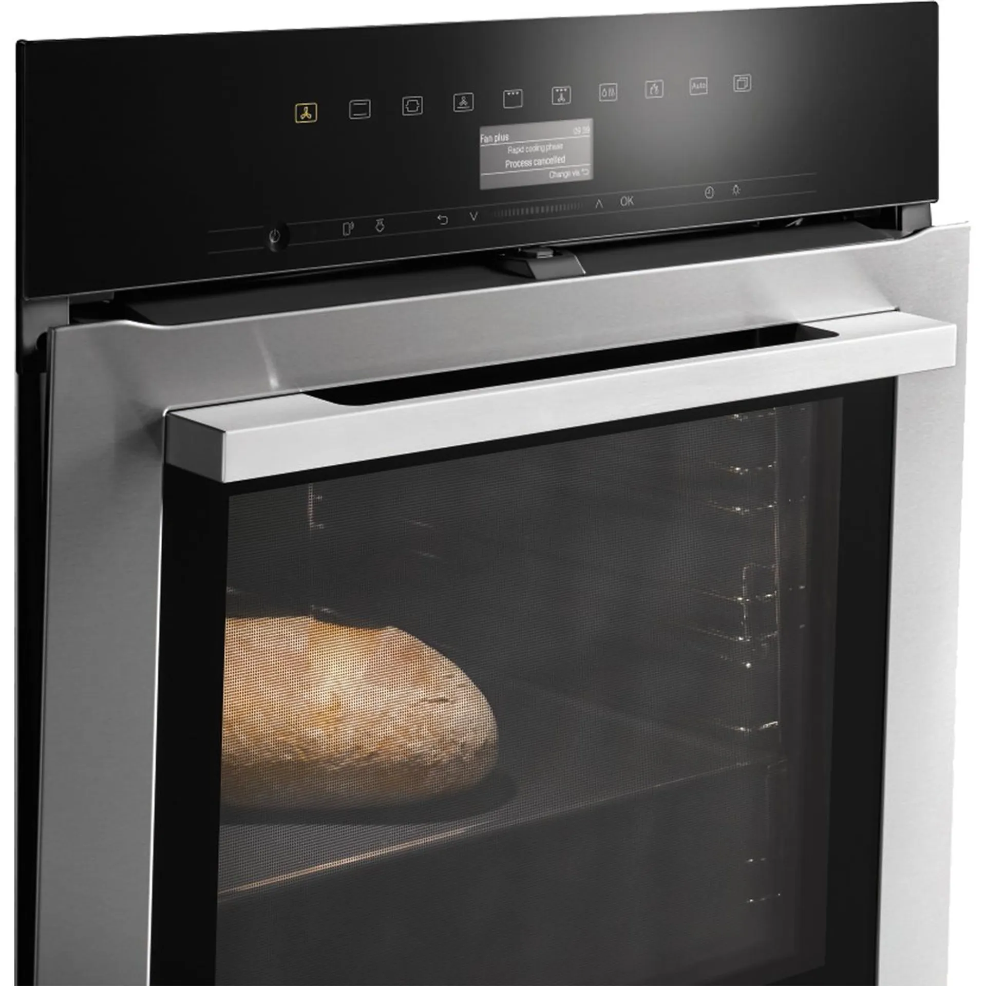 Miele ContourLine H7364BP Wifi Connected Built In Electric Single Oven with added Steam Function - Clean Steel - A+ Rated