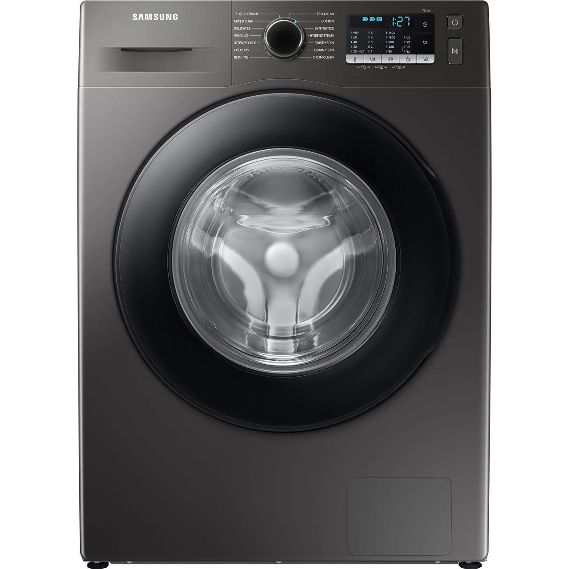 Samsung Series 5 ecobubble™ WW80TA046AX 8Kg Washing Machine with 1400 rpm - Graphite - B Rated