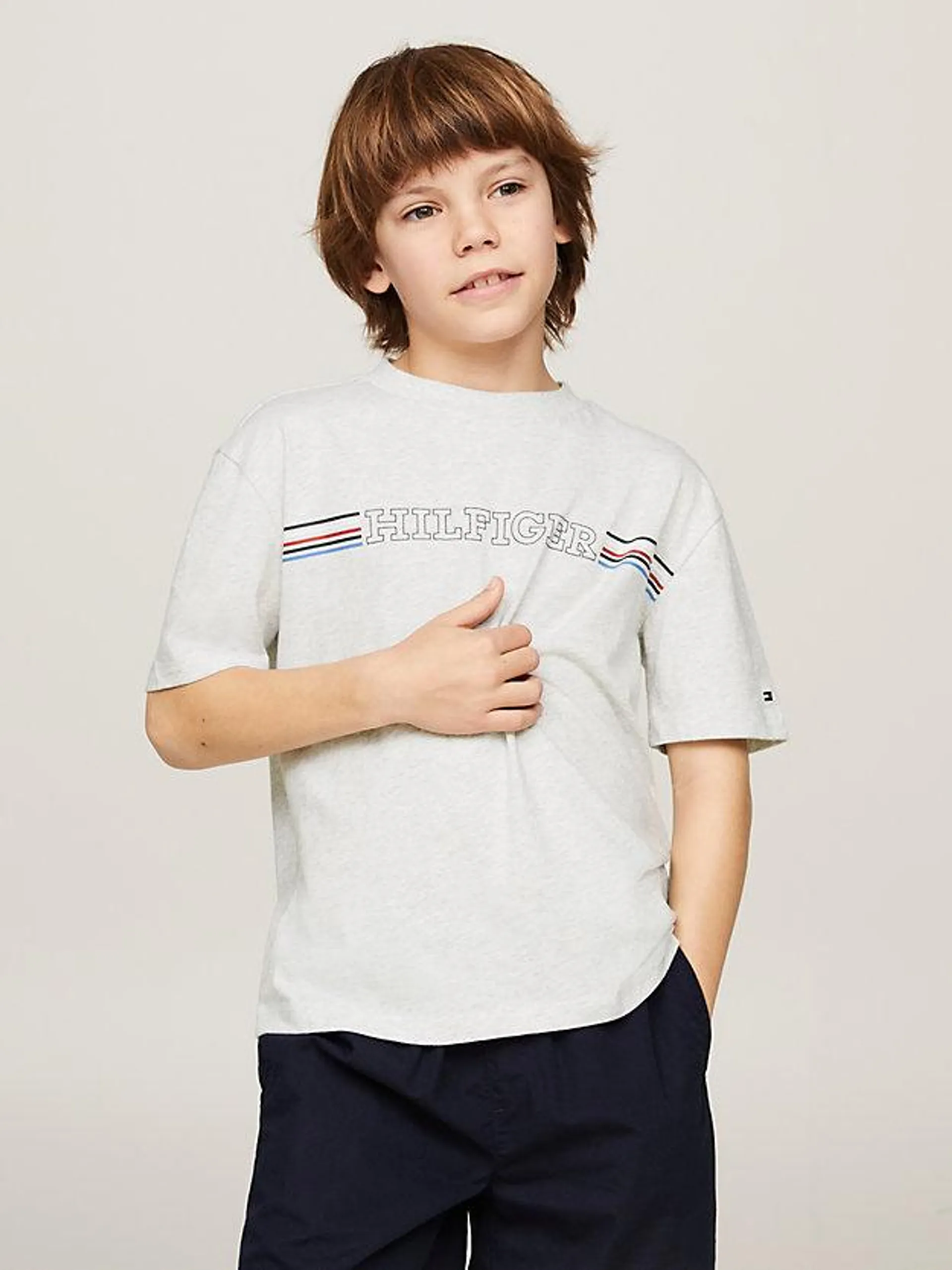 Hilfiger Monotype Stripe Regular Fit T-Shirt