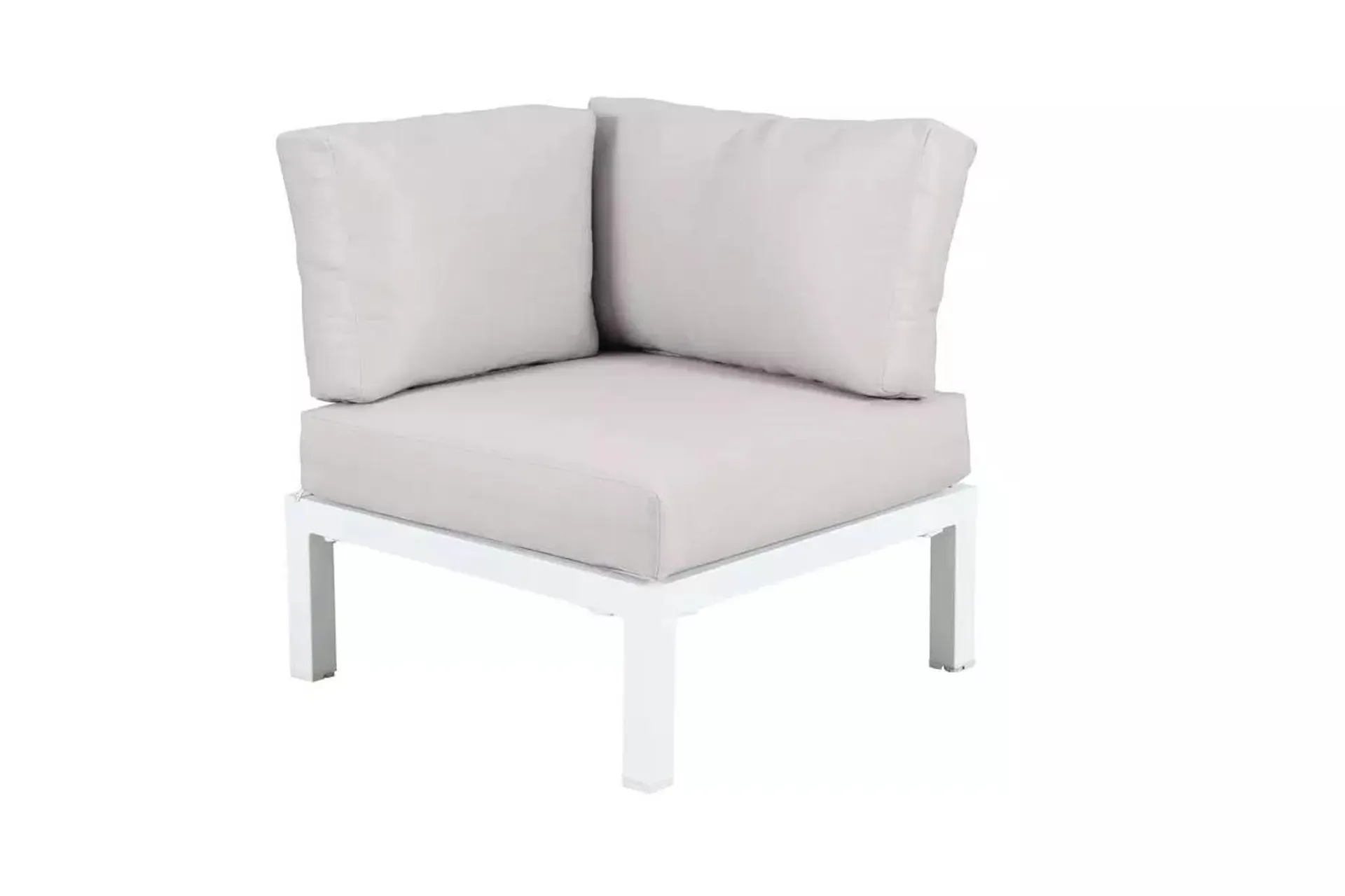 Elba Low Lounge Corner Set - White