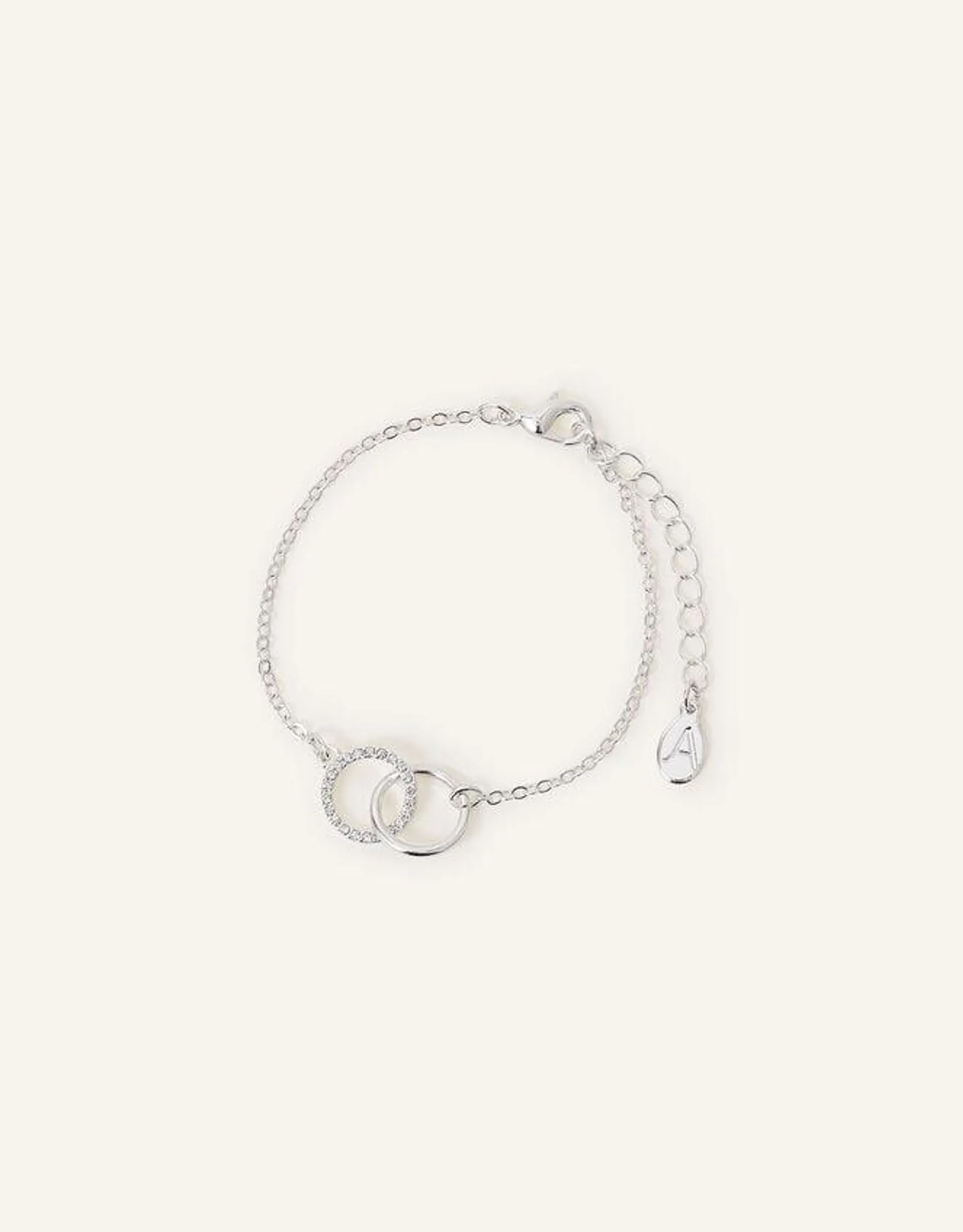 Pave Linked Circle Bracelet