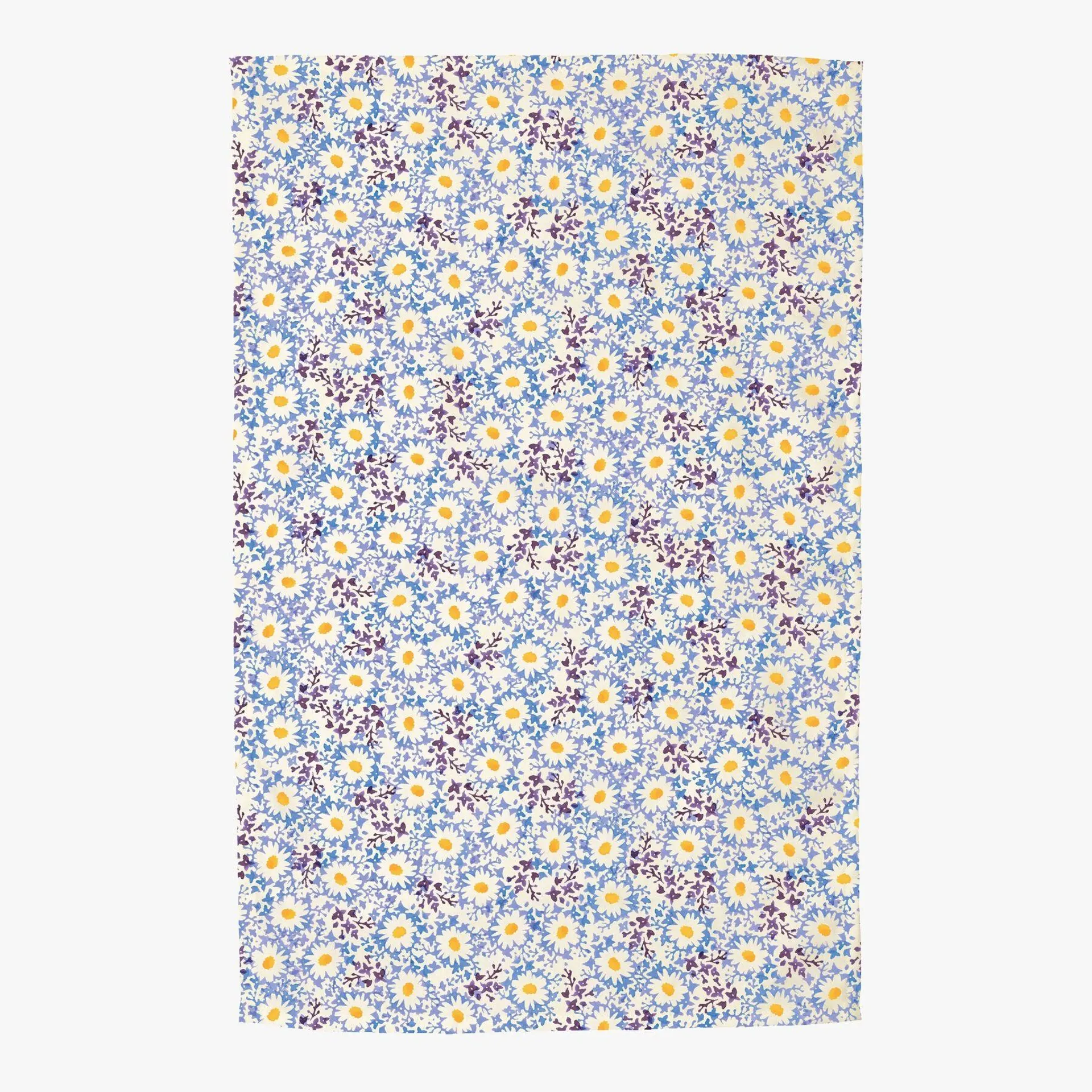 Blue Daisy Fields Tea Towel