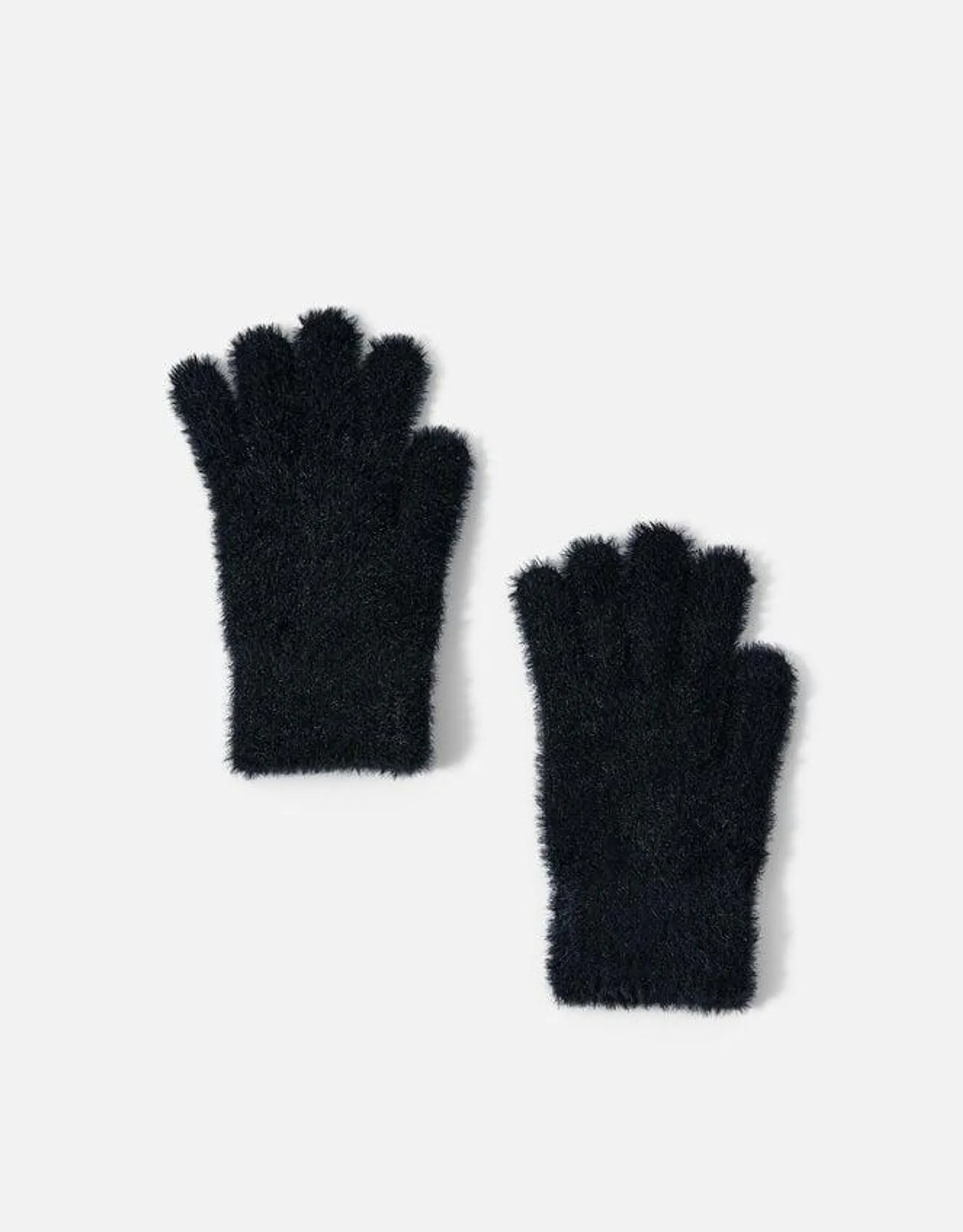 Super-Stretch Fluffy Knit Gloves