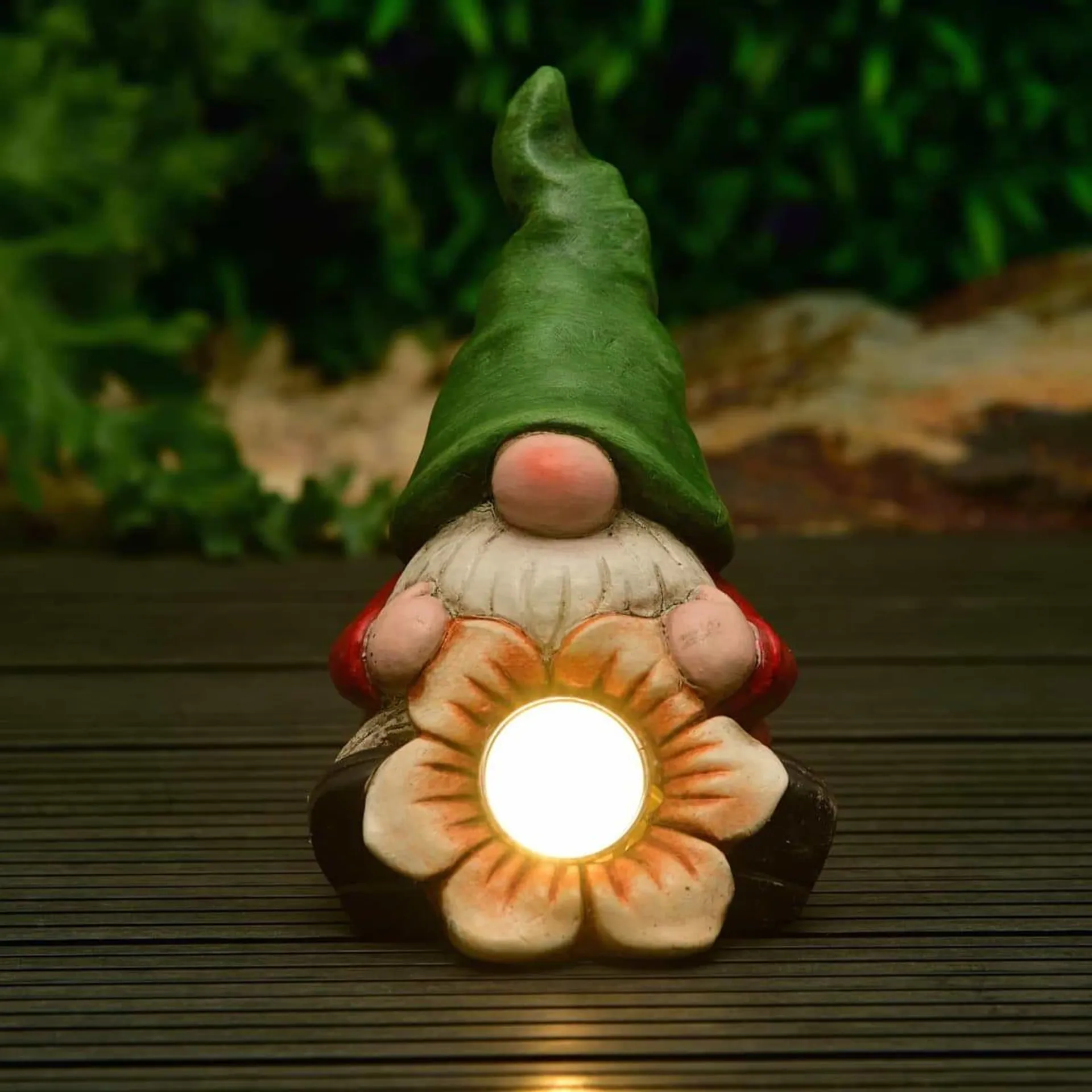 Solar Gonk with Flower - Green Hat